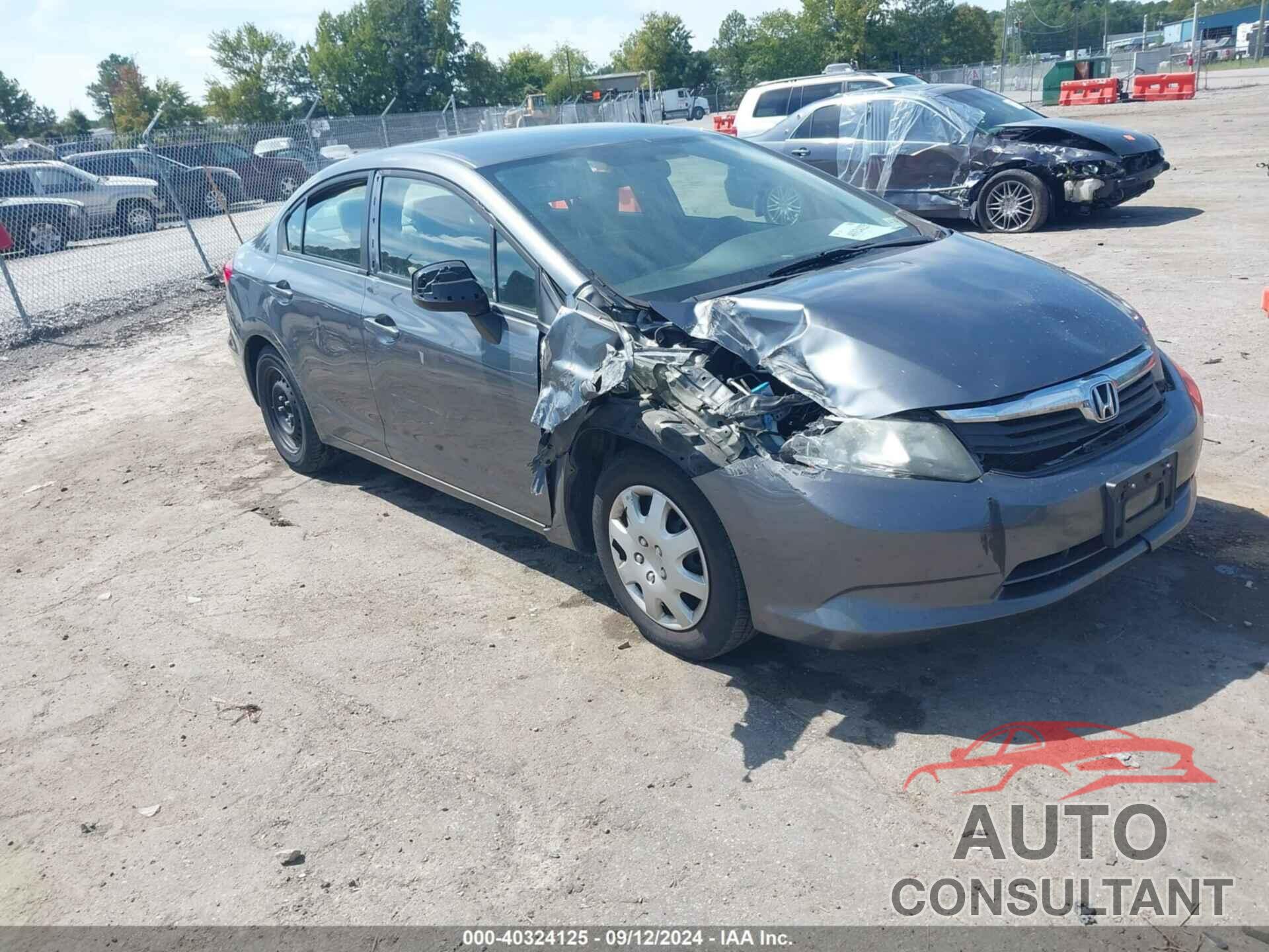 HONDA CIVIC 2012 - 19XFB2F55CE392293