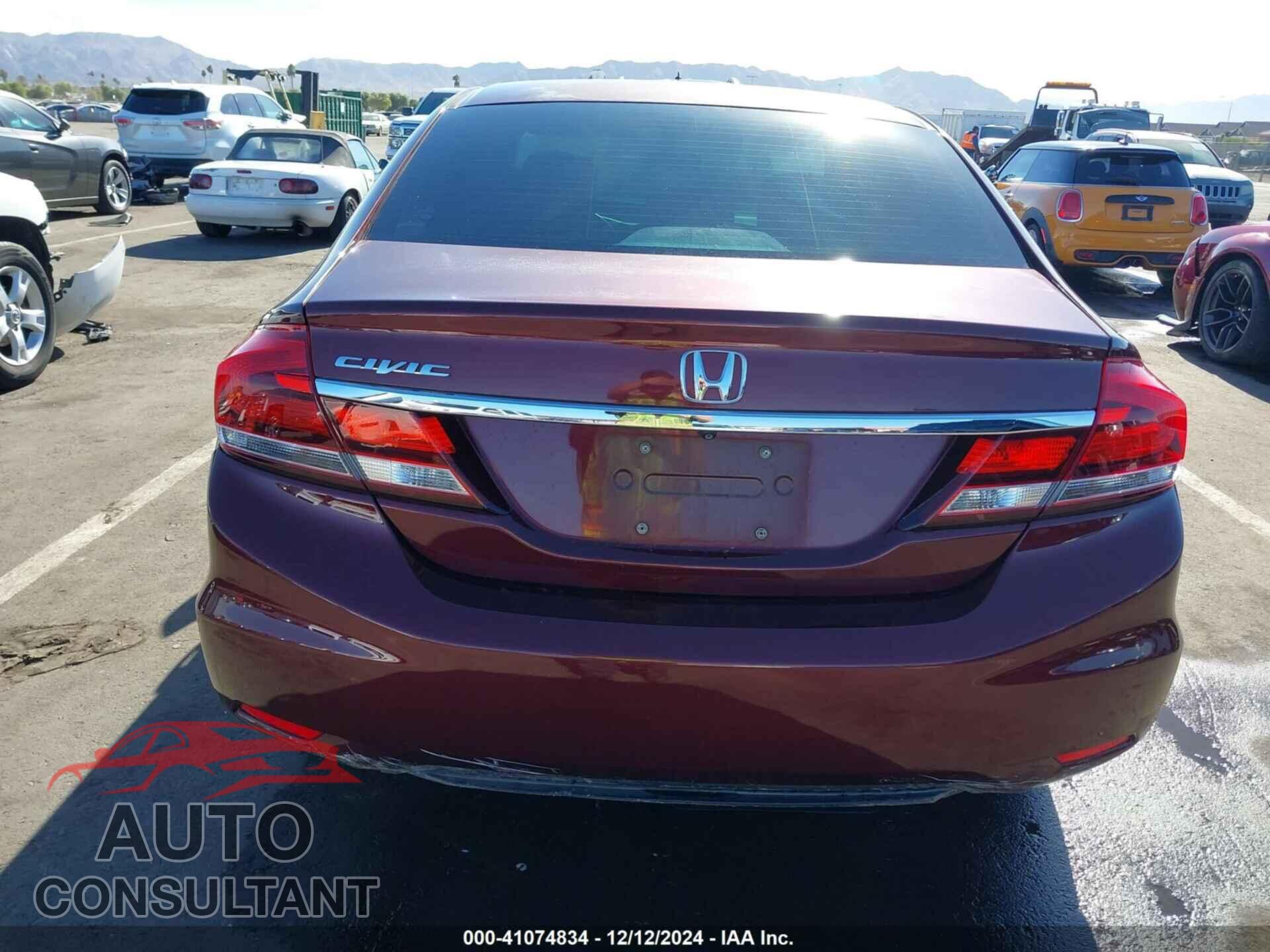 HONDA CIVIC 2013 - 19XFB2F84DE017989