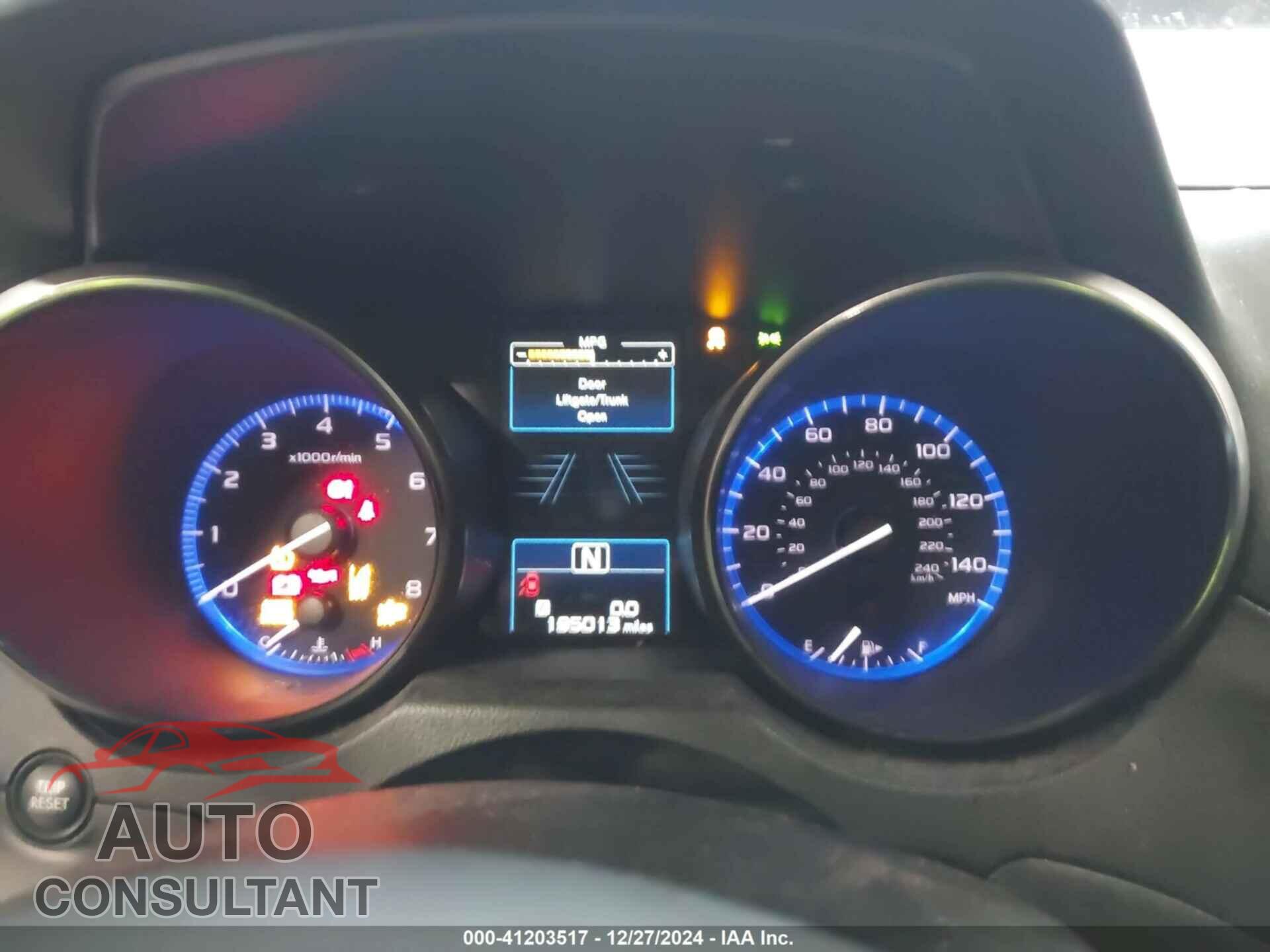 SUBARU OUTBACK 2015 - 4S4BSBFC9F3274123