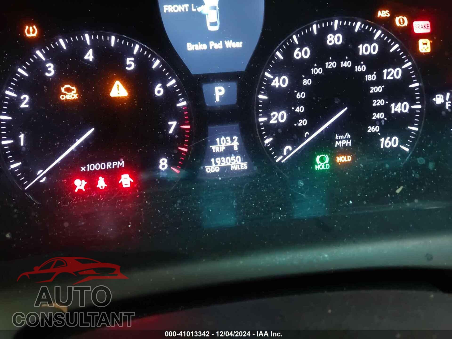 LEXUS LS 2010 - JTHBL5EF7A5098439