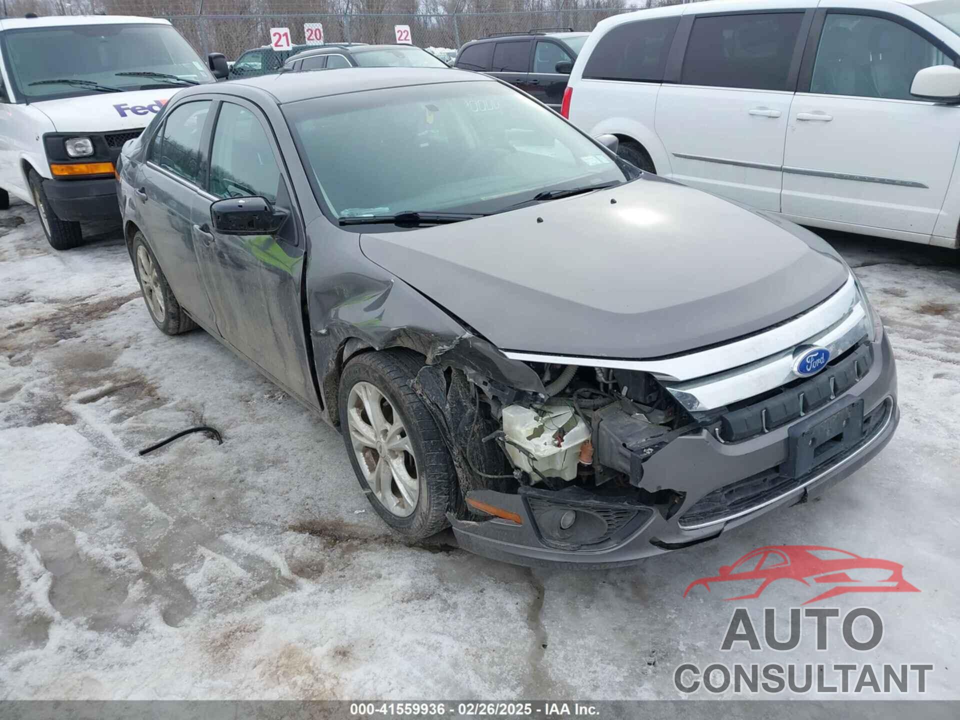 FORD FUSION 2012 - 3FAHP0HA7CR267349