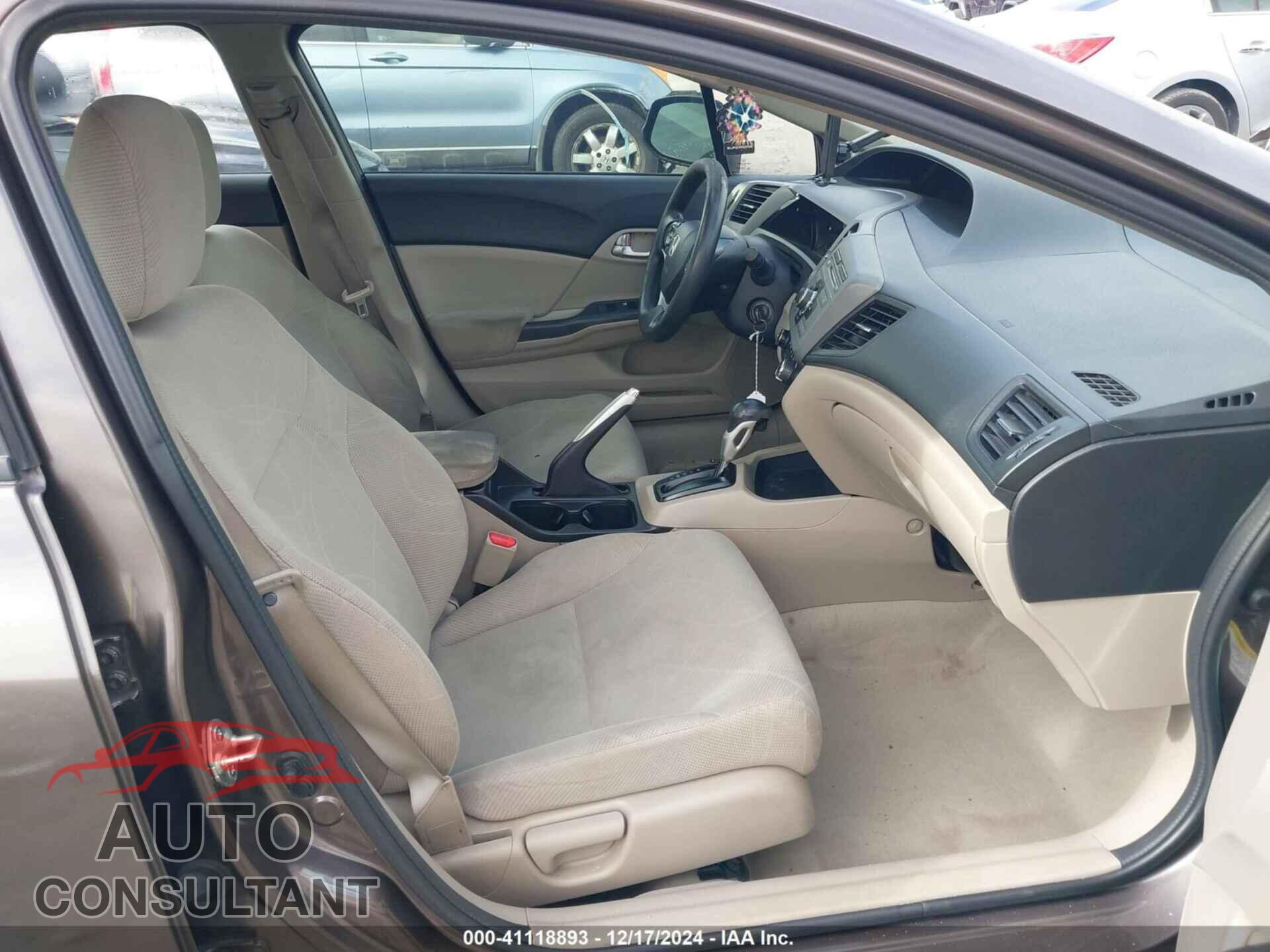 HONDA CIVIC 2012 - 2HGFB2F87CH567062