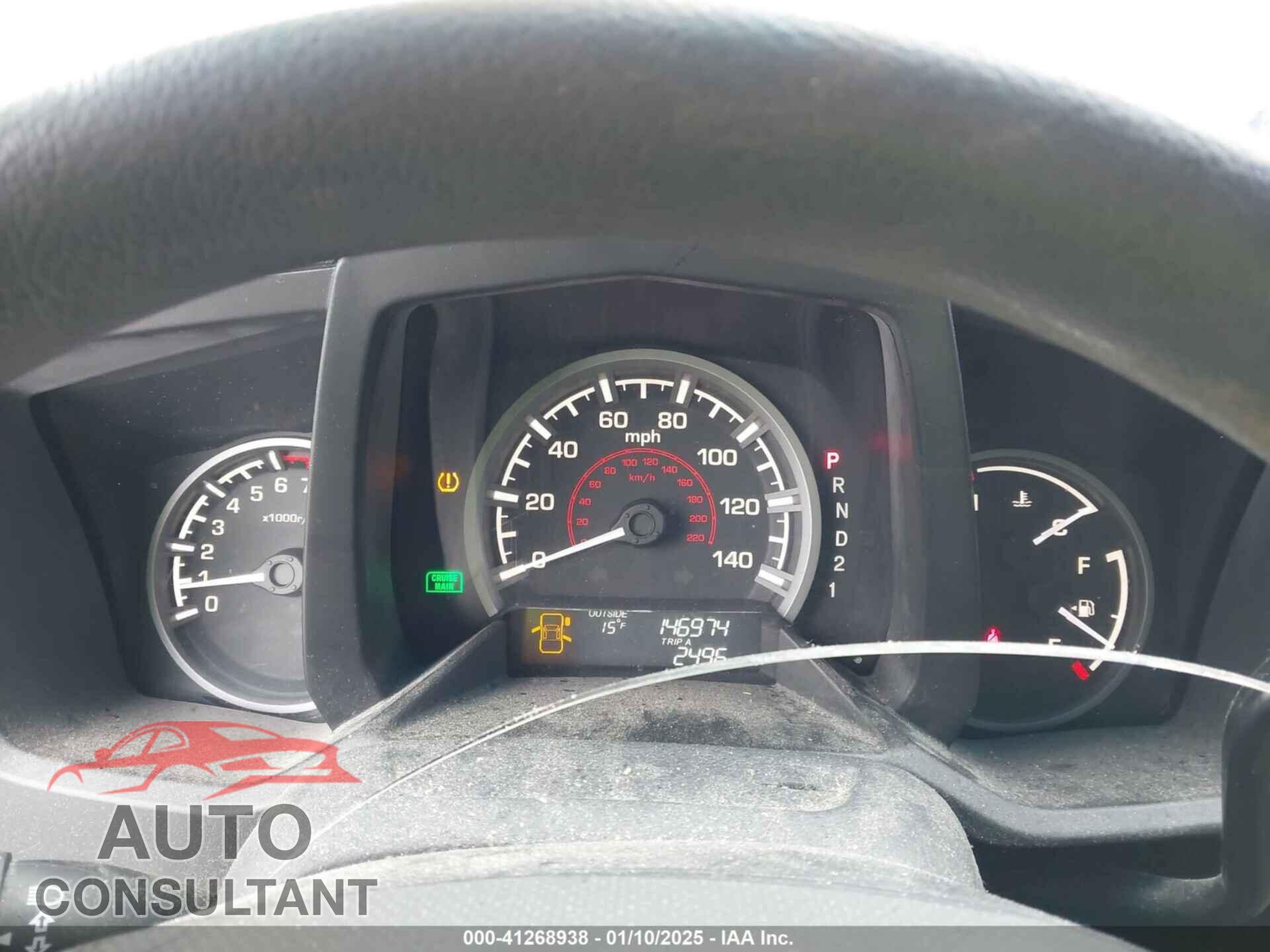 HONDA RIDGELINE 2011 - 5FPYK1F48BB005889