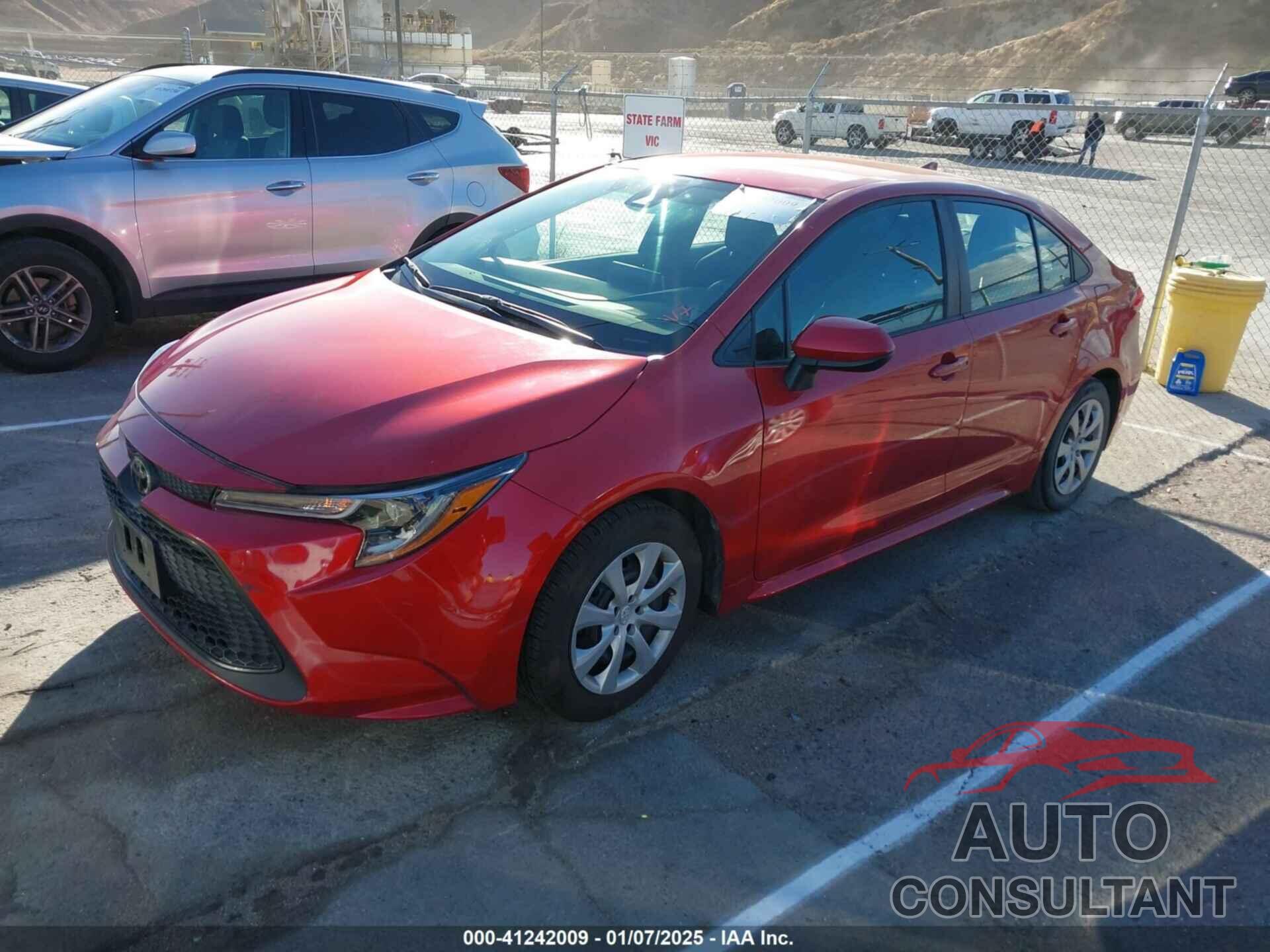 TOYOTA COROLLA 2020 - 5YFEPRAE1LP054594