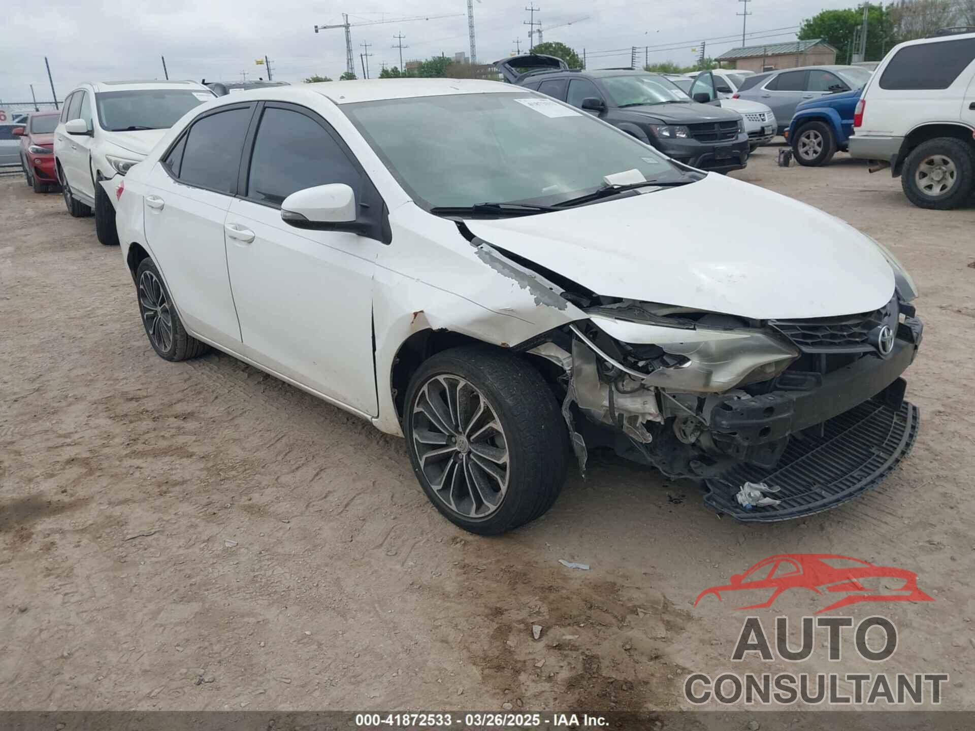 TOYOTA COROLLA 2016 - 5YFBURHE1GP398868