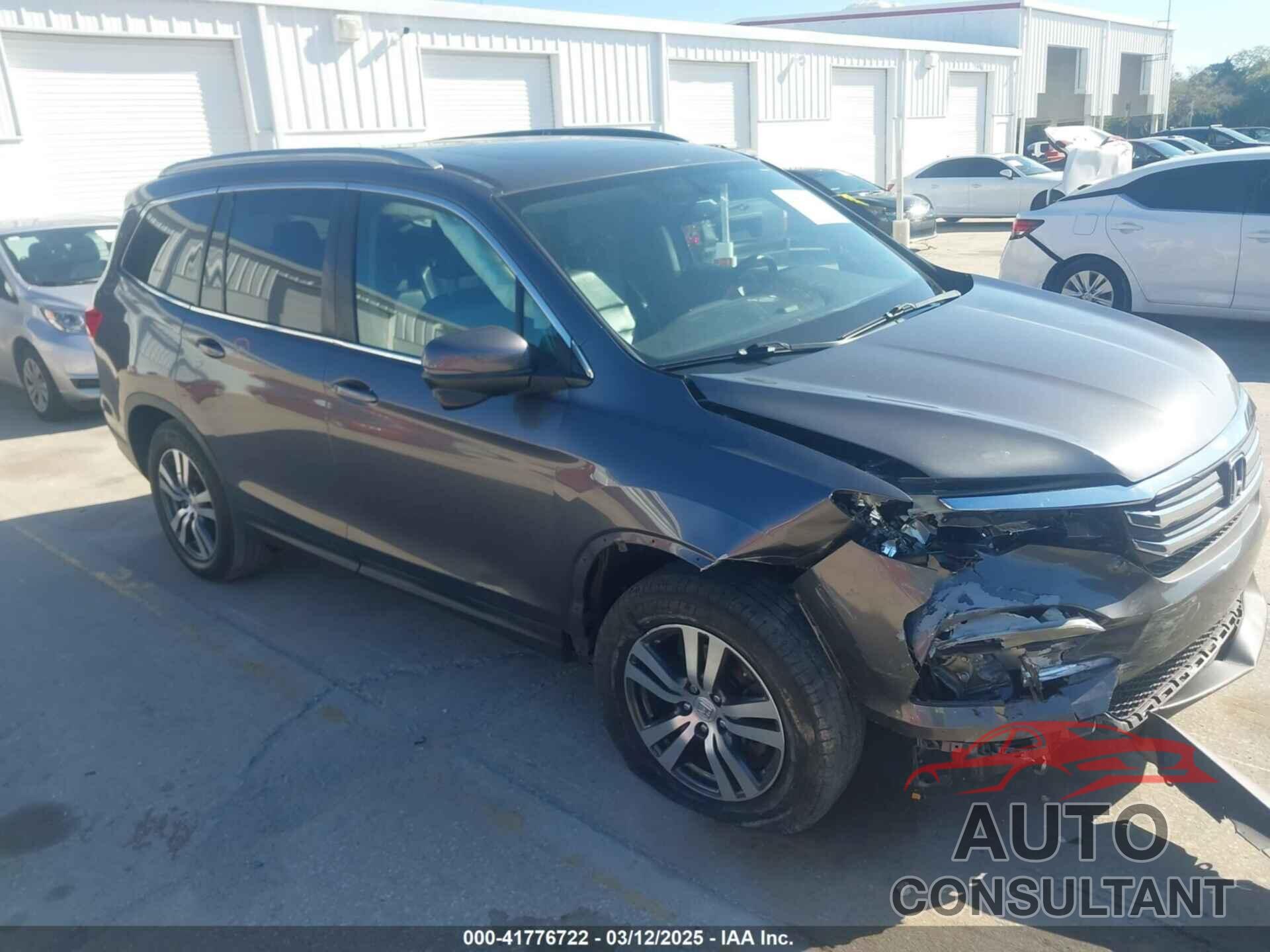 HONDA PILOT 2017 - 5FNYF5H54HB014480