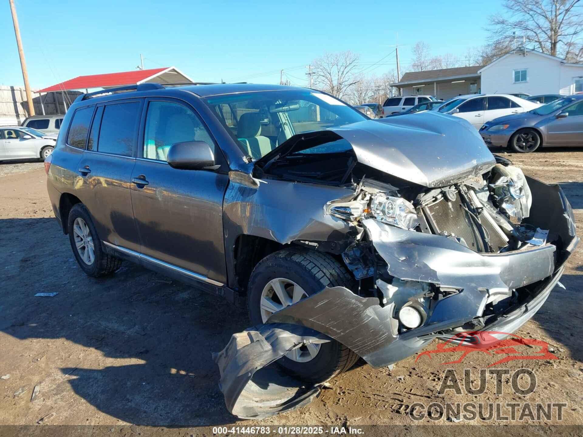 TOYOTA HIGHLANDER 2012 - 5TDZK3EH6CS072100