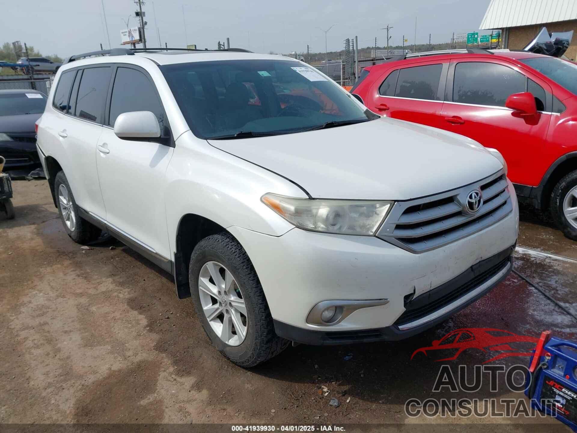 TOYOTA HIGHLANDER 2013 - 5TDZK3EH0DS121311