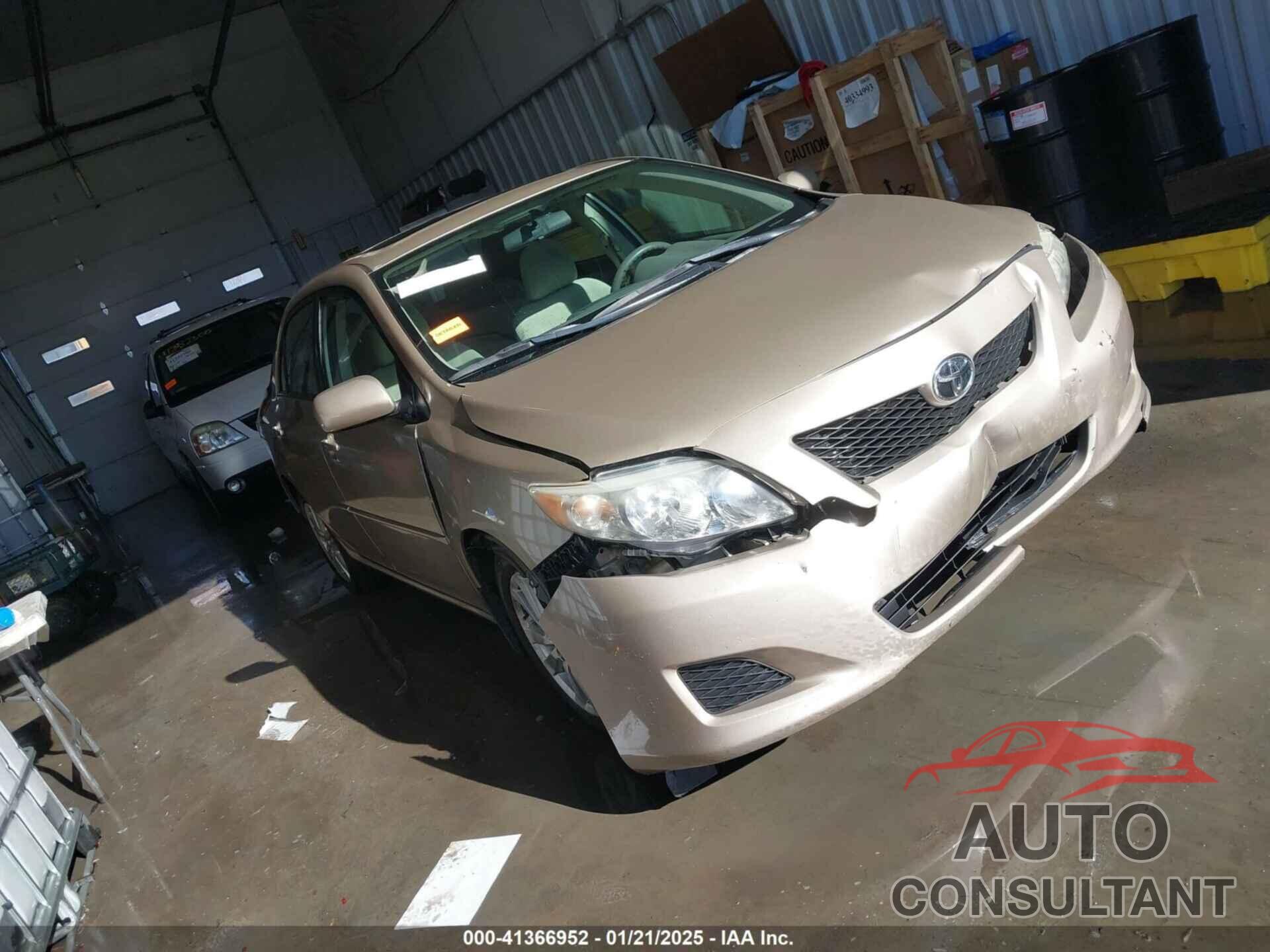 TOYOTA COROLLA 2009 - 2T1BU40E19C099687