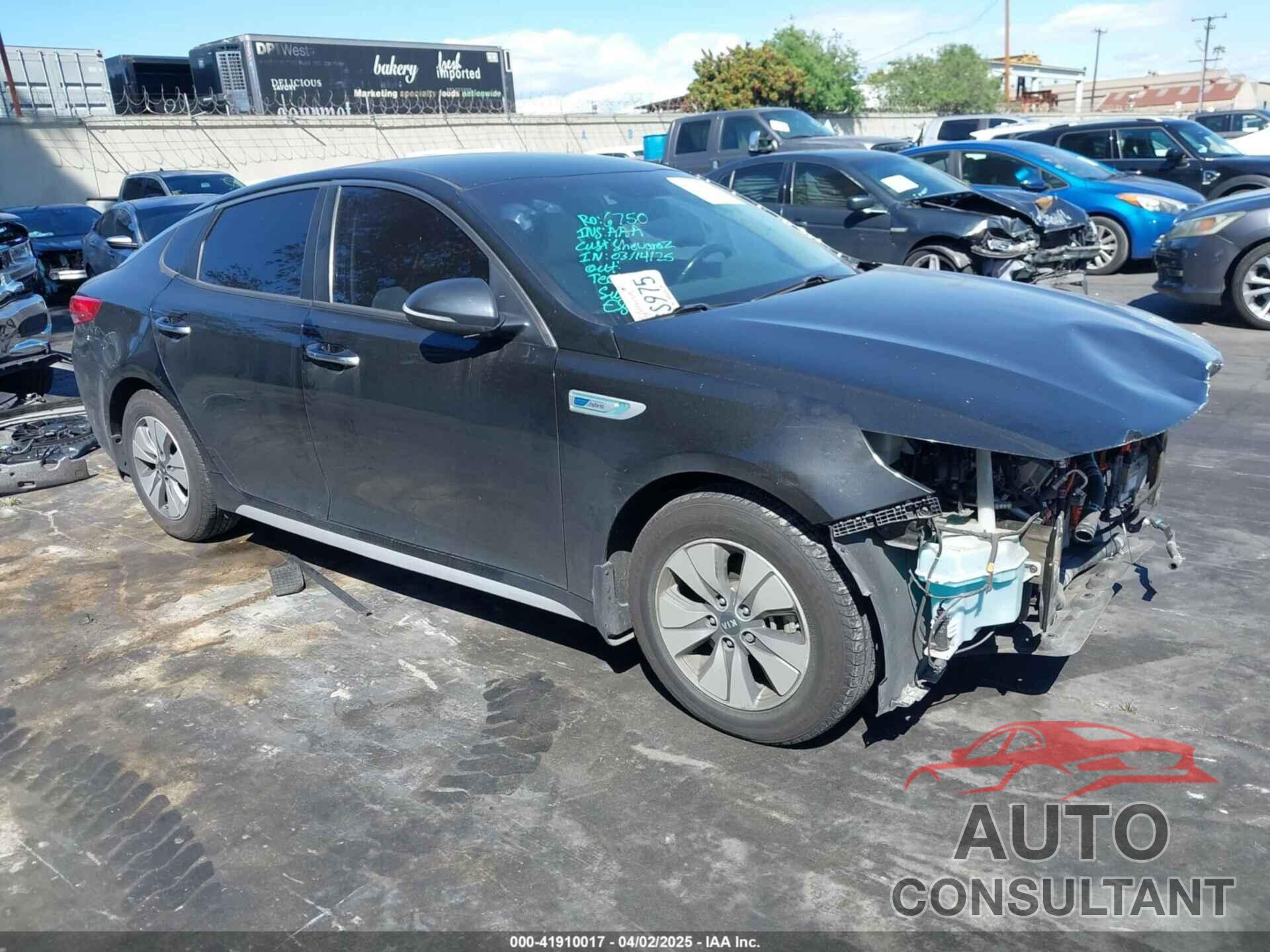 KIA OPTIMA HYBRID 2017 - KNAGT4LEXH5014570
