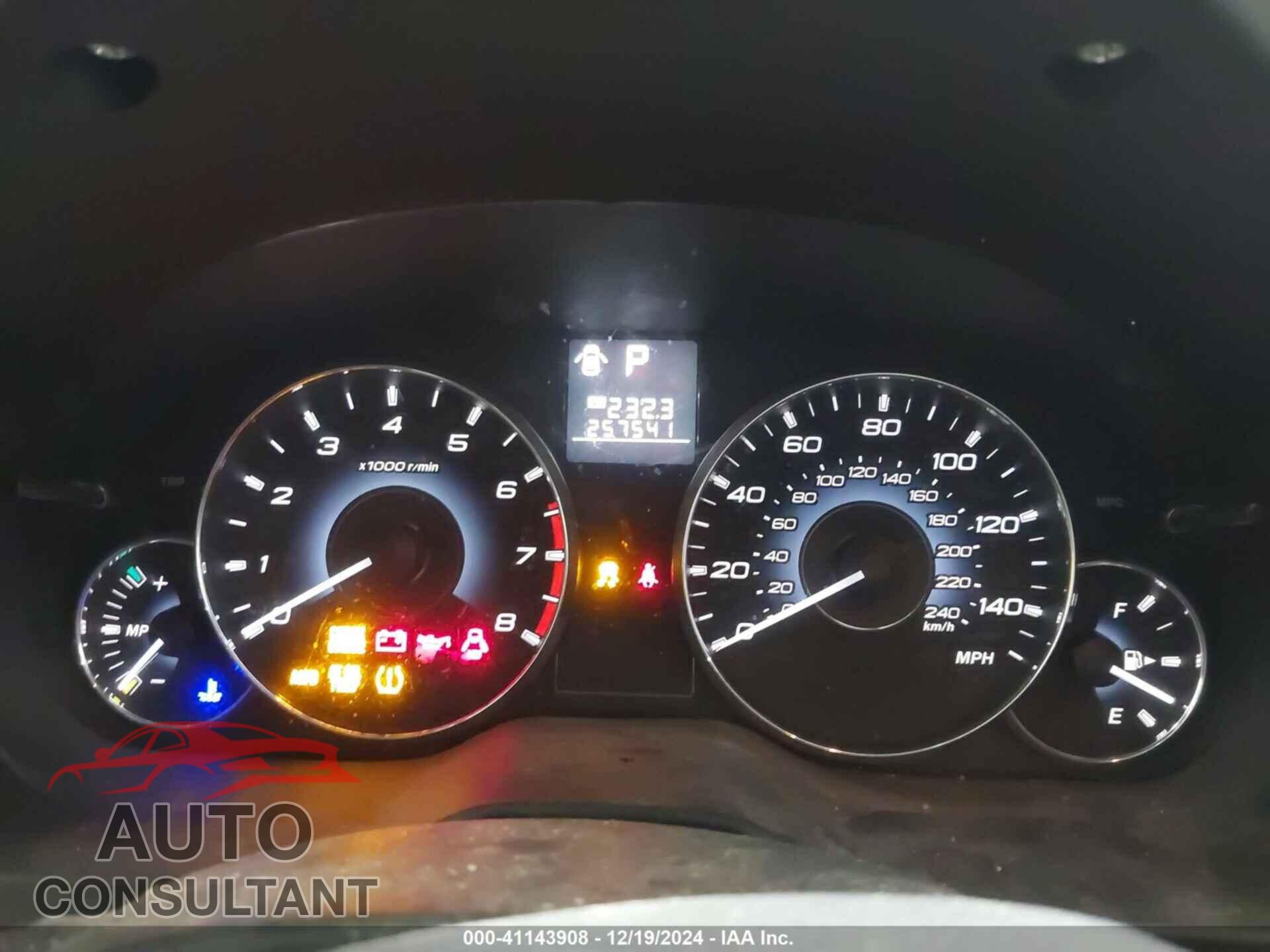 SUBARU OUTBACK 2011 - 4S4BRBLC6B3428040