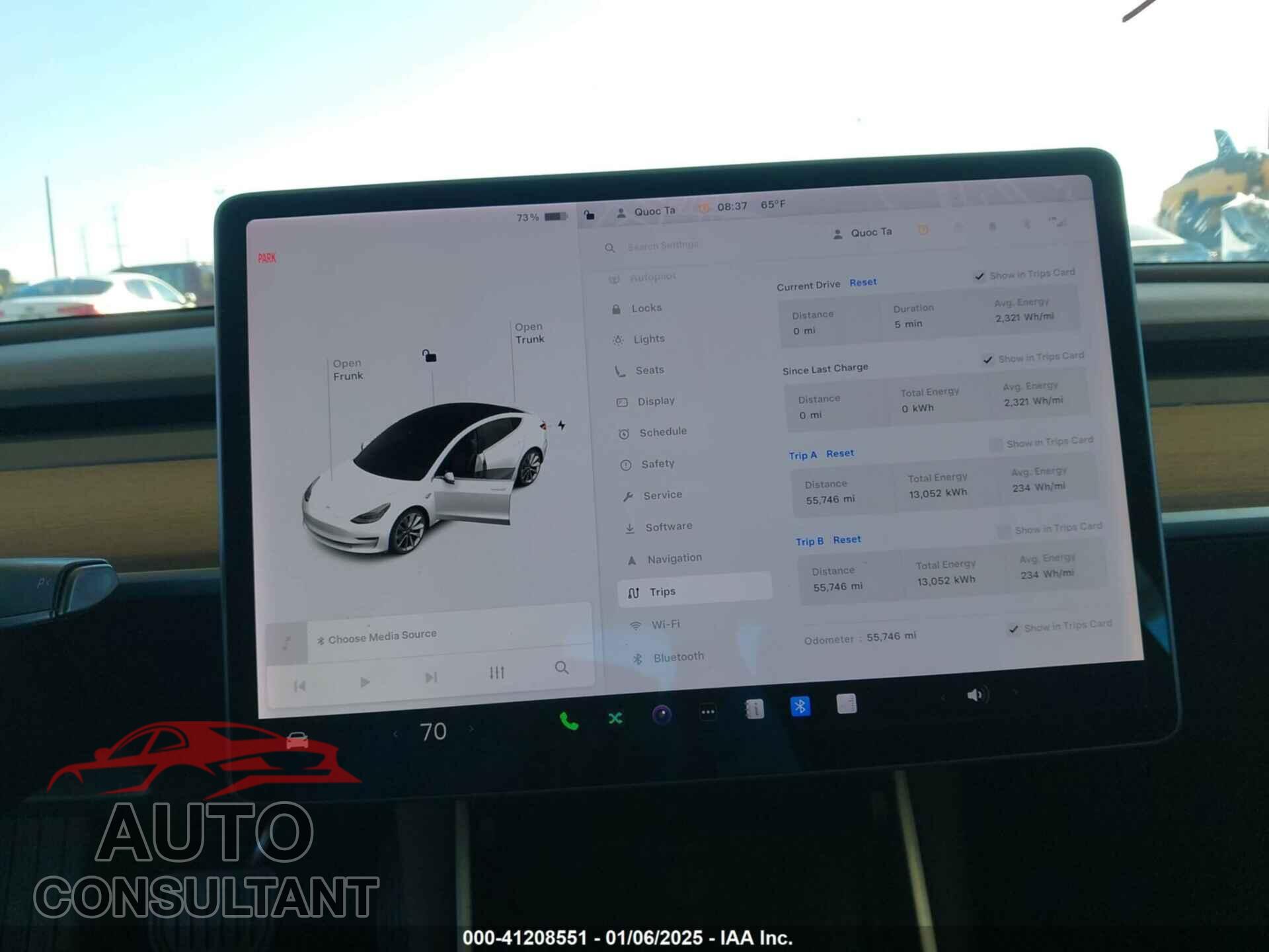 TESLA MODEL 3 2019 - 5YJ3E1EA7KF437908