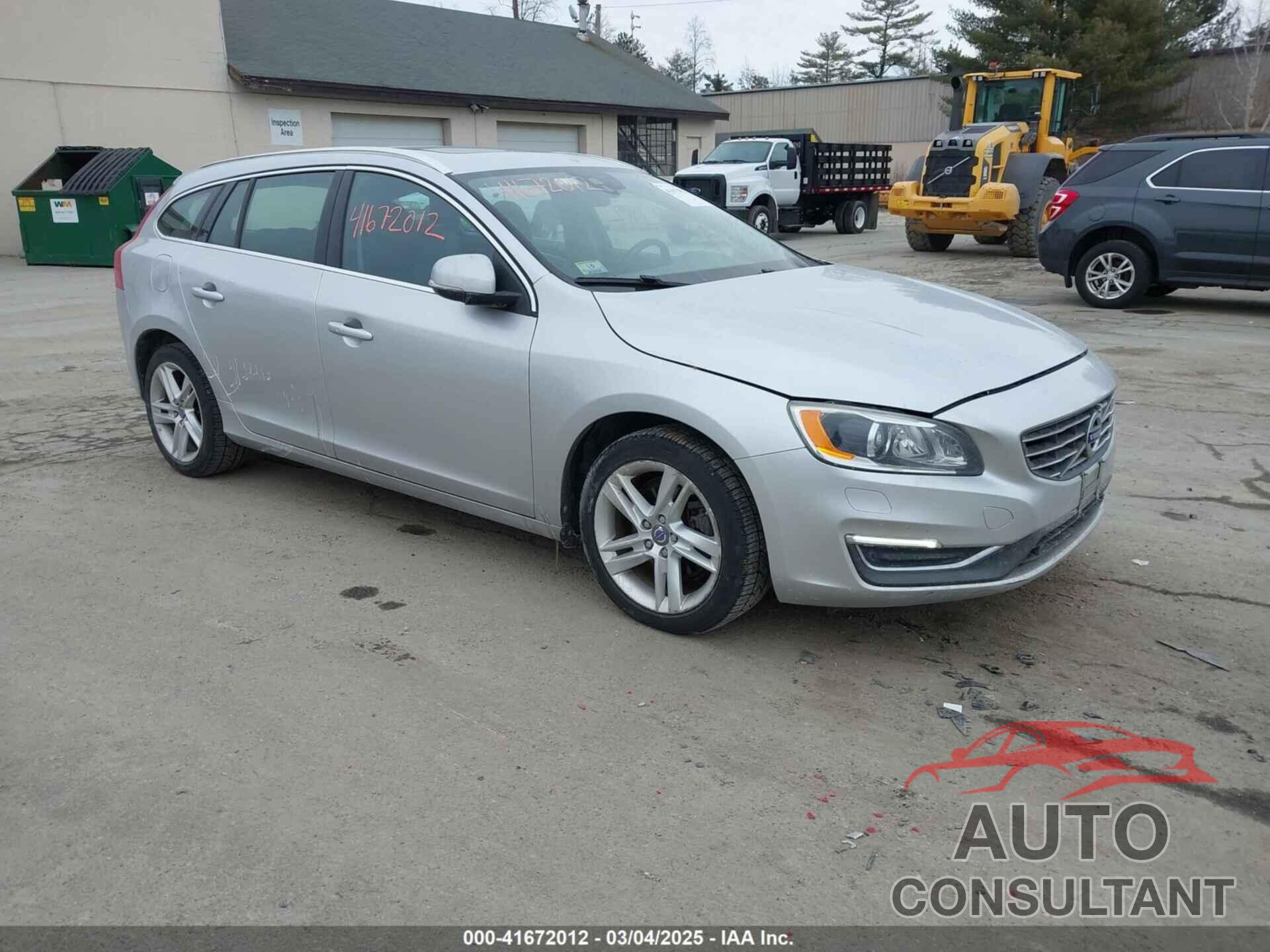 VOLVO V60 2015 - YV126MED4F1206414
