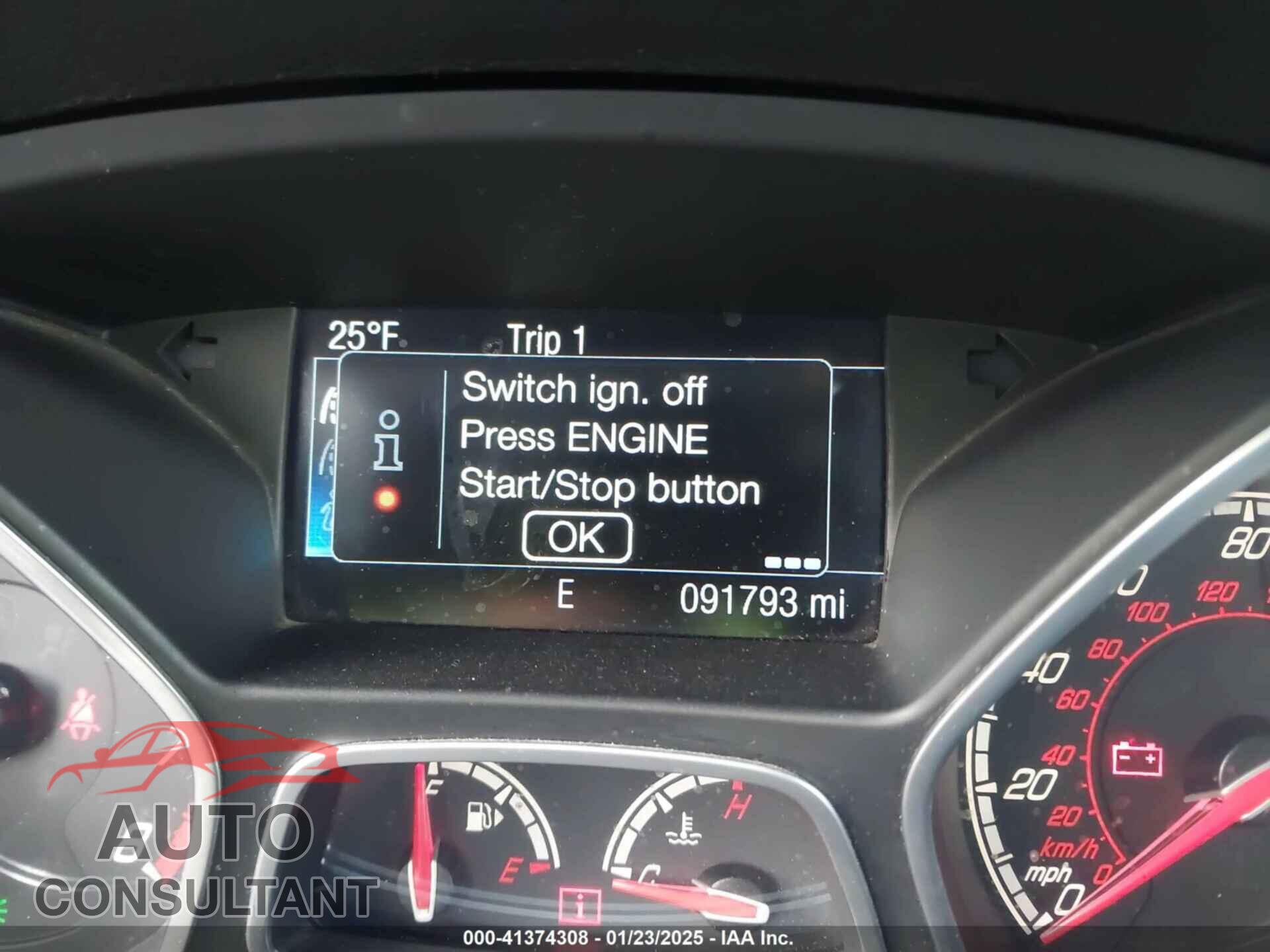 FORD FOCUS 2014 - 1FADP3L91EL347101