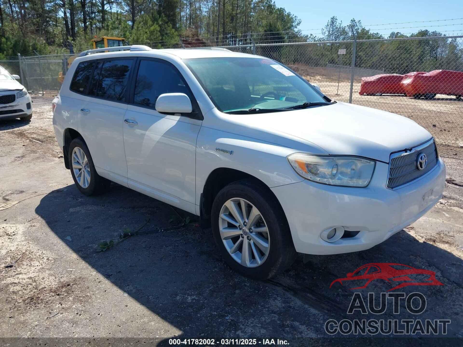 TOYOTA HIGHLANDER HYBRID 2009 - JTEEW44A692029031