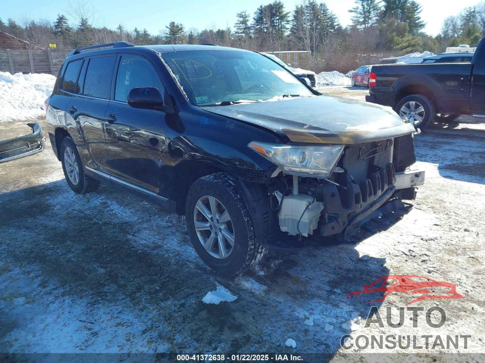 TOYOTA HIGHLANDER 2012 - 5TDBK3EH2CS127269