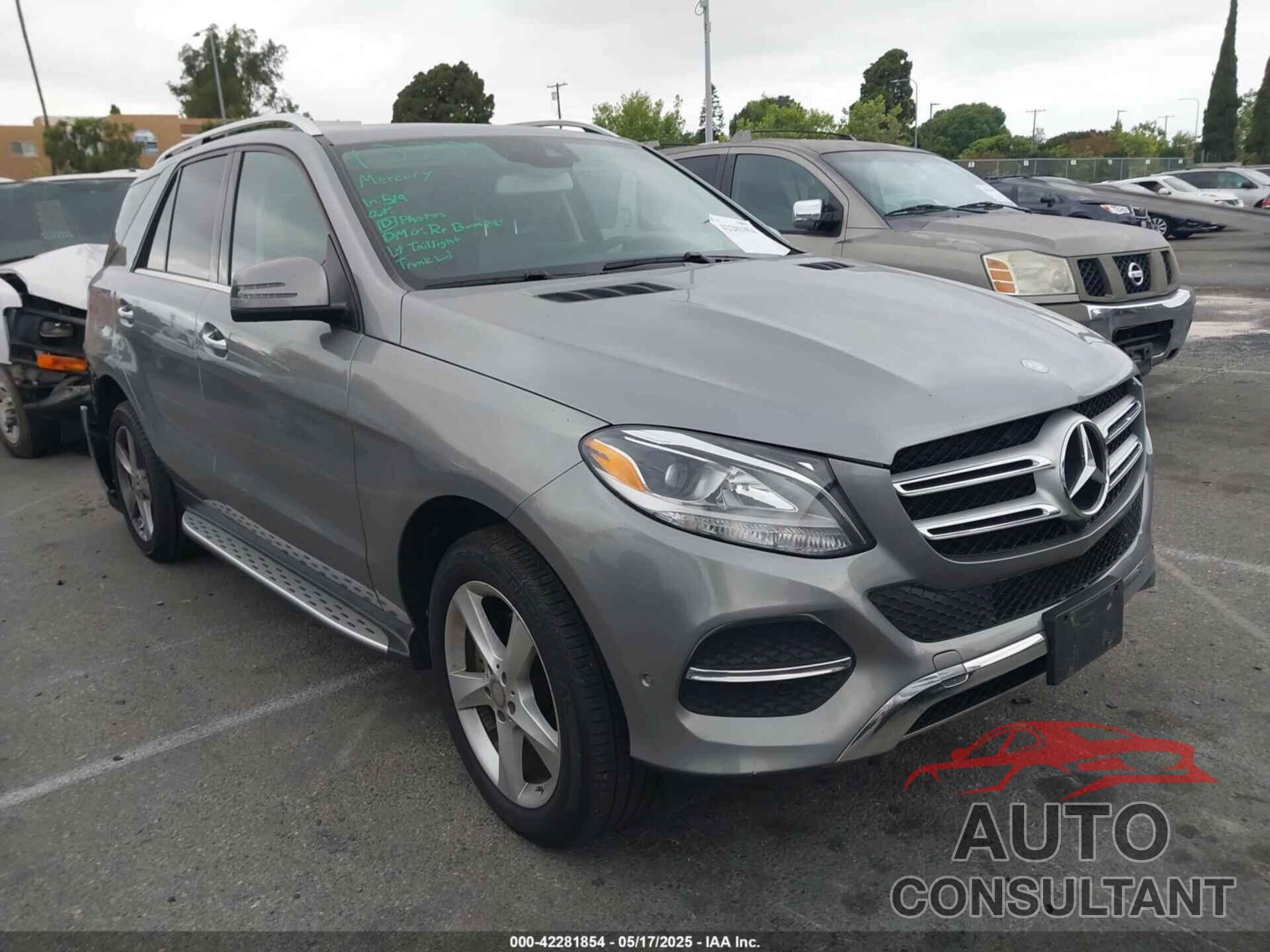 MERCEDES-BENZ GLE 350 2016 - 4JGDA5JB1GA712156