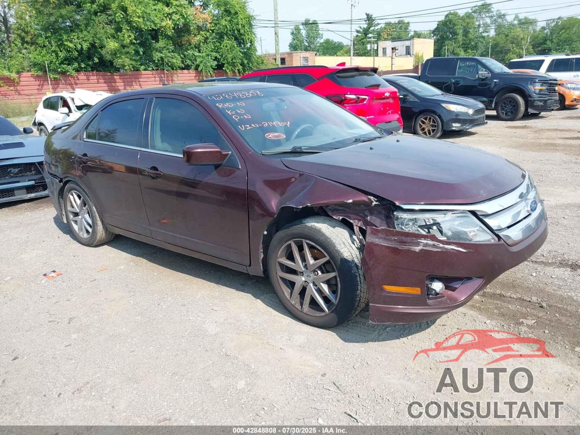 FORD FUSION 2012 - 3FAHP0JA5CR214904