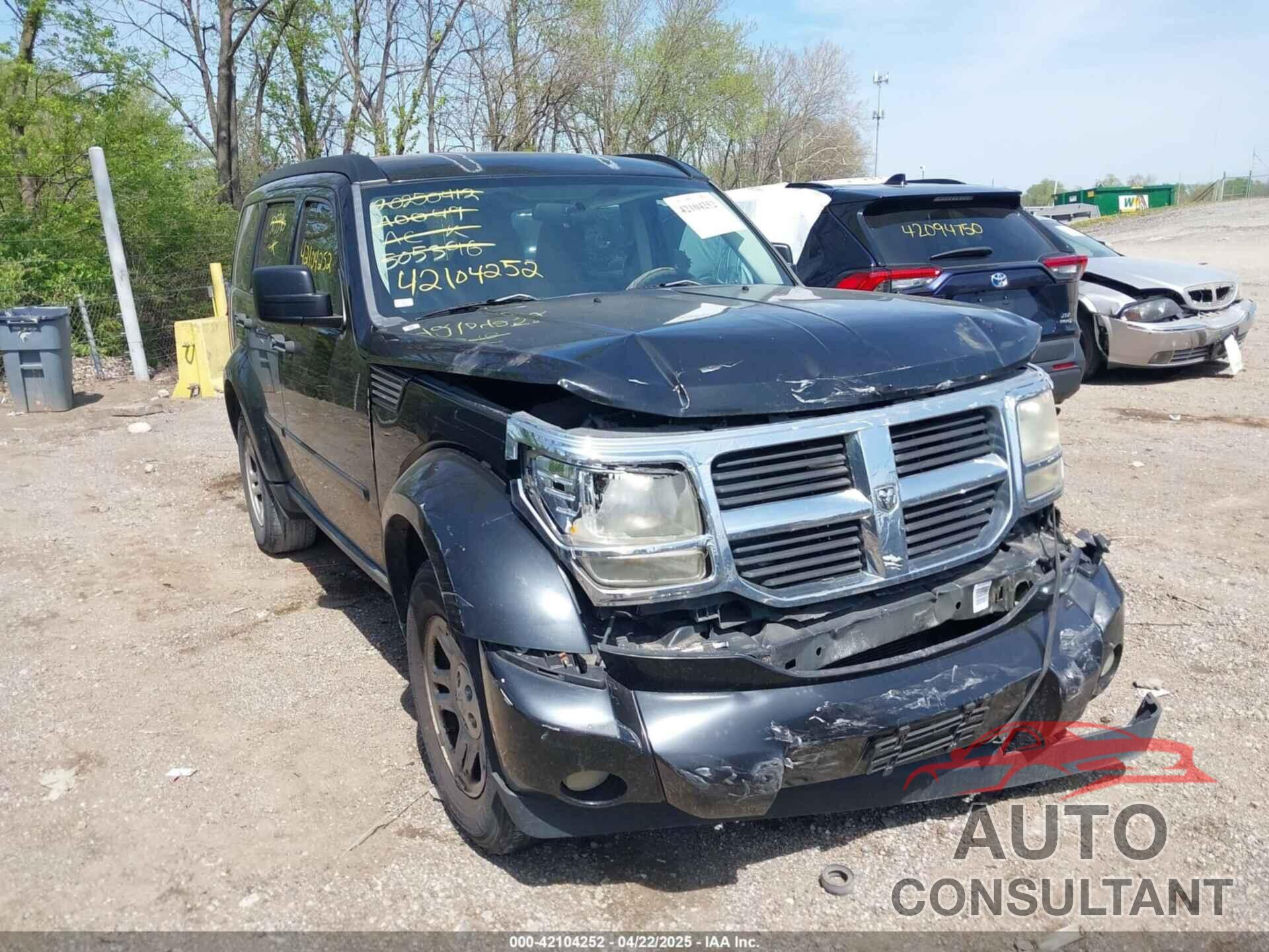 DODGE NITRO 2009 - 1D8GT28K69W505396