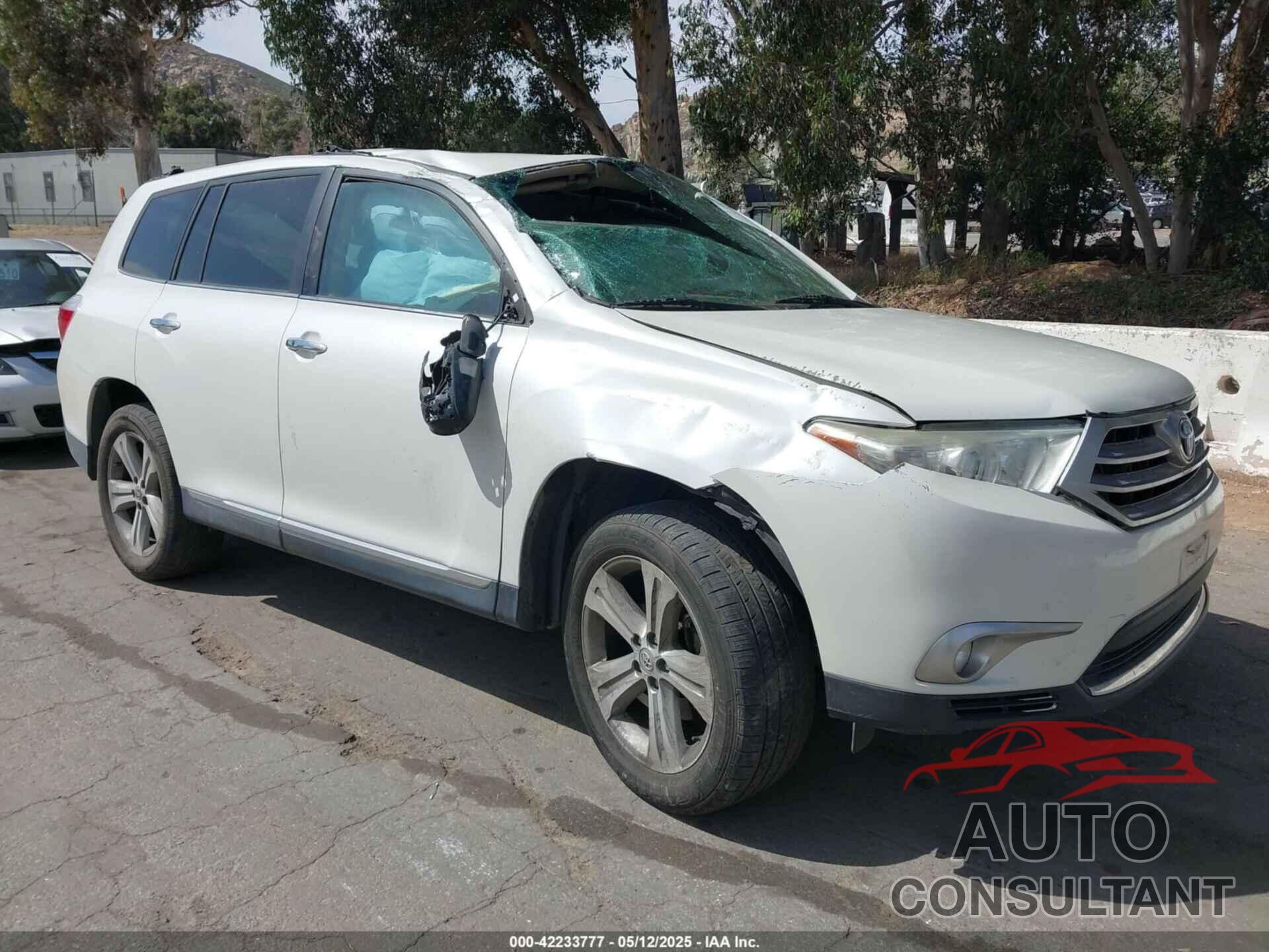 TOYOTA HIGHLANDER 2012 - 5TDDK3EH8CS157529