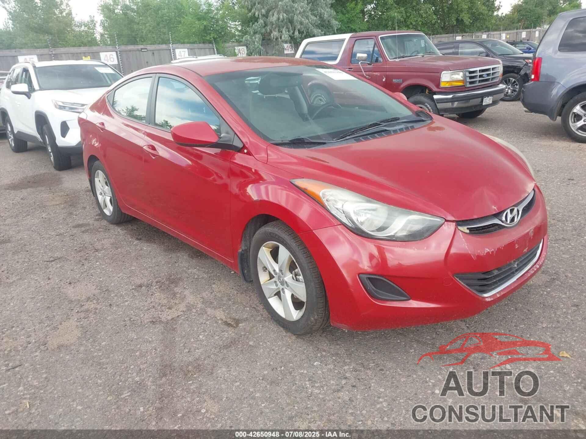 HYUNDAI ELANTRA 2013 - KMHDH4AE1DU954908