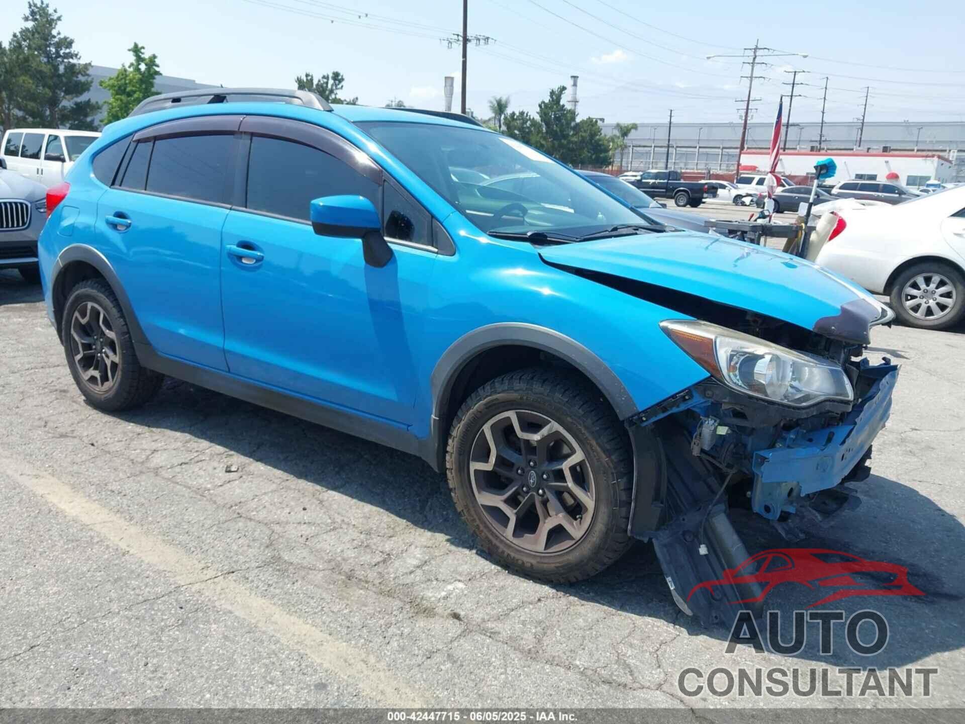 SUBARU CROSSTREK 2016 - JF2GPABC9G8344110