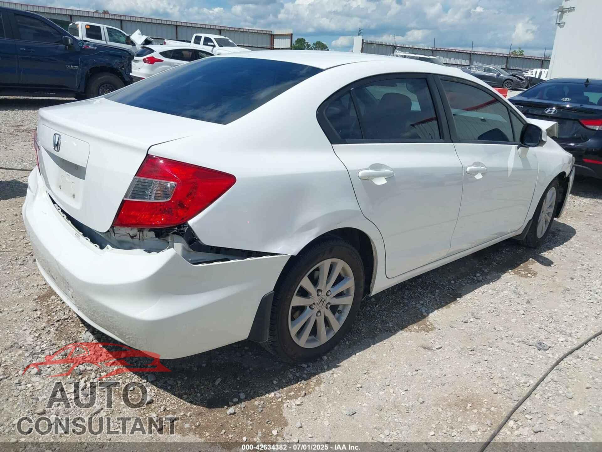 HONDA CIVIC 2012 - 19XFB2F88CE058723