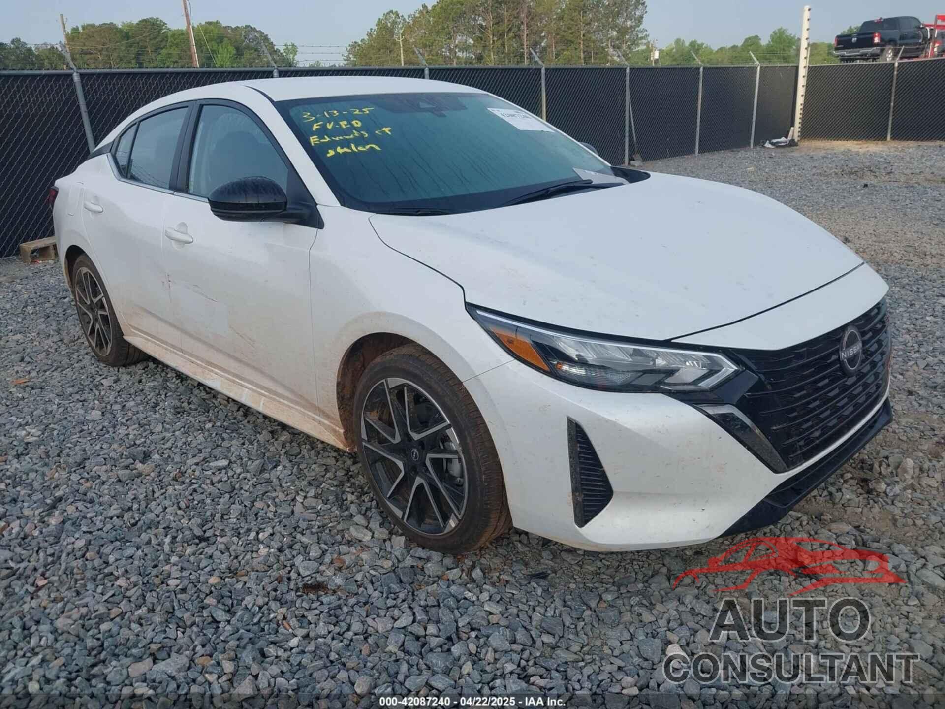NISSAN SENTRA 2025 - 3N1AB8DV7SY297847