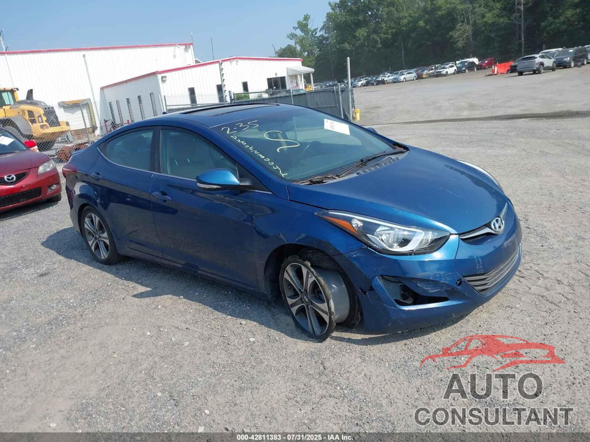 HYUNDAI ELANTRA 2014 - KMHDH4AHXEU175258