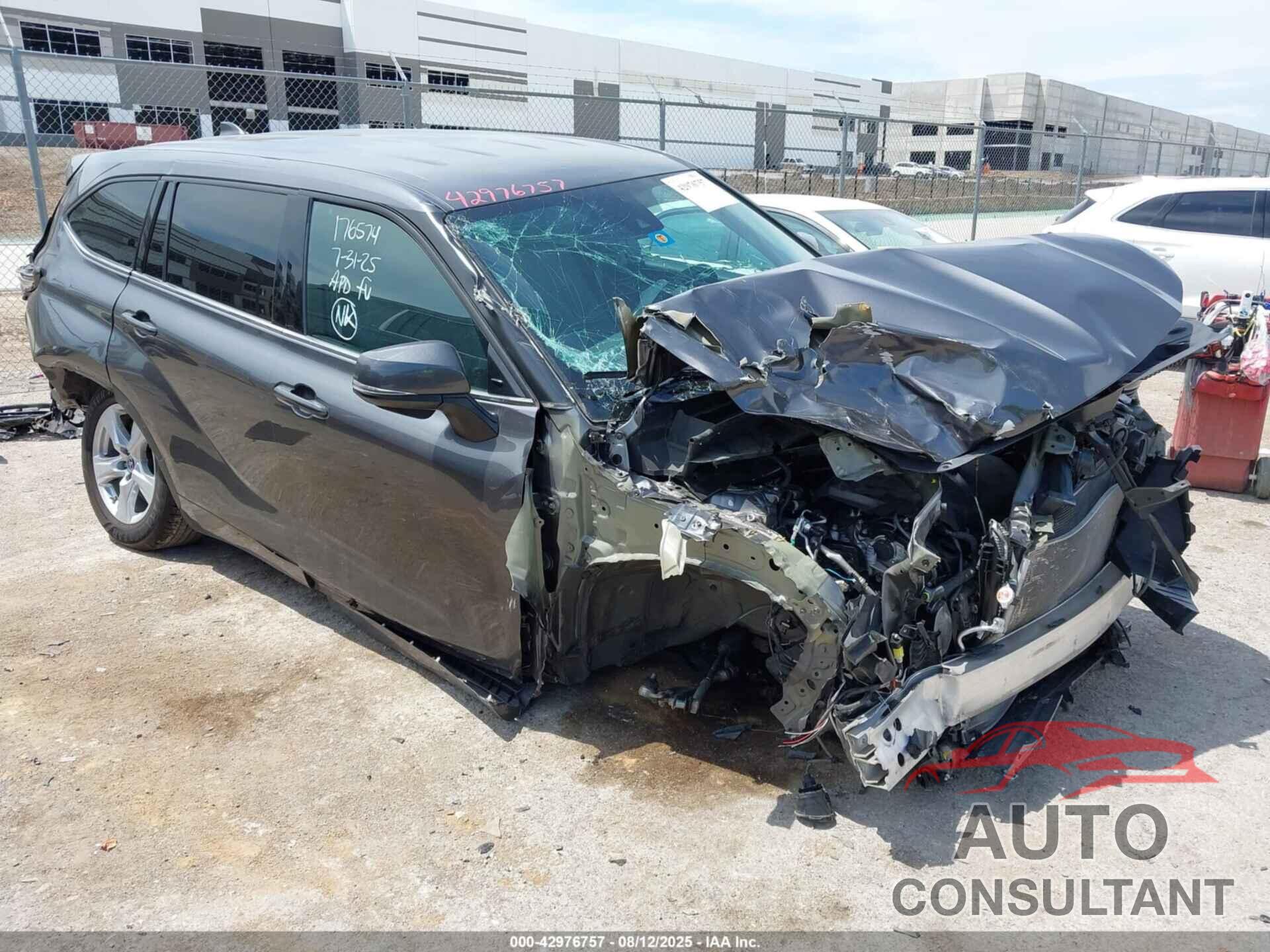 TOYOTA HIGHLANDER 2022 - 5TDBZRBH6NS578341