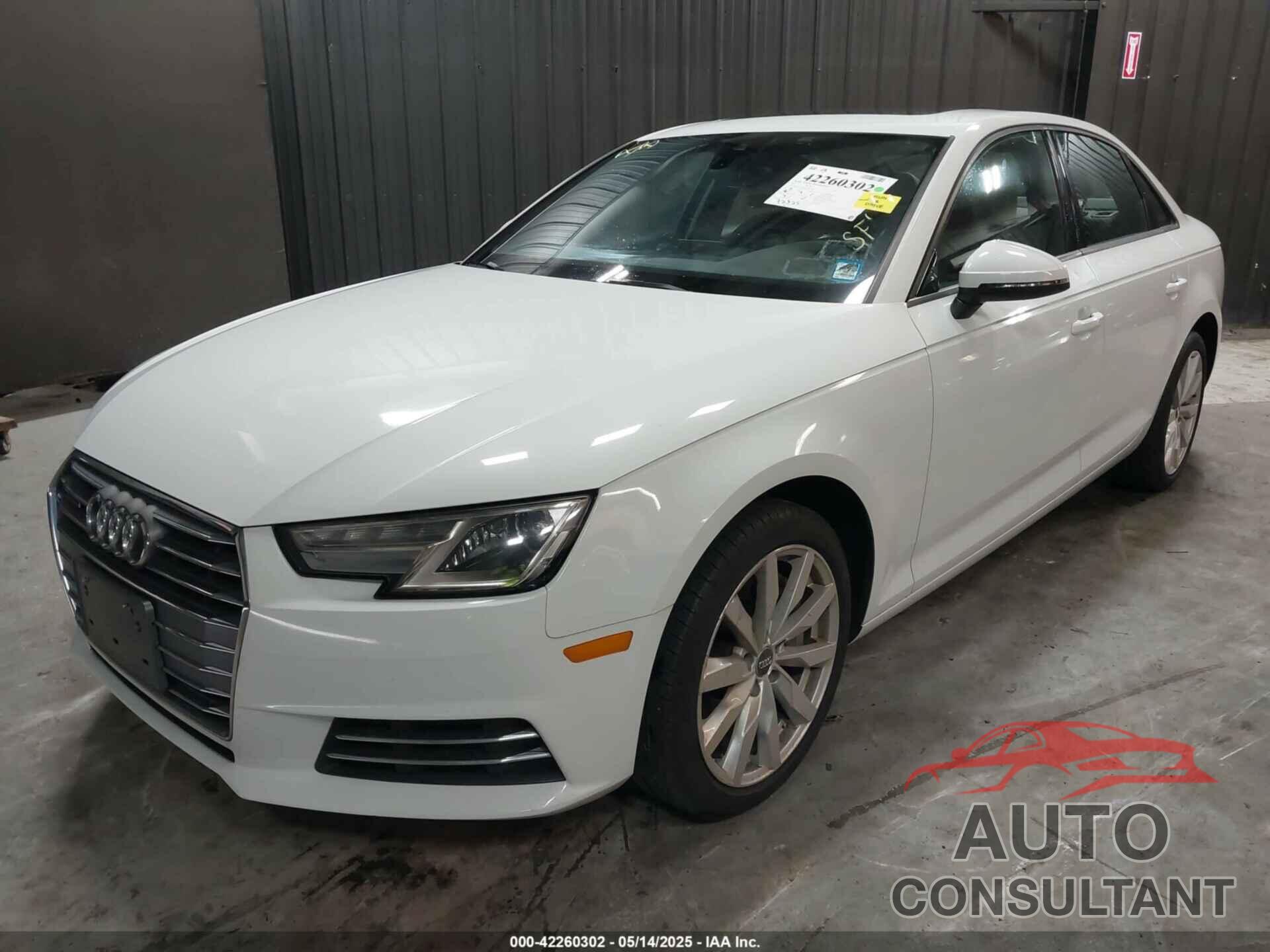 AUDI A4 2017 - WAUANAF4XHA077628