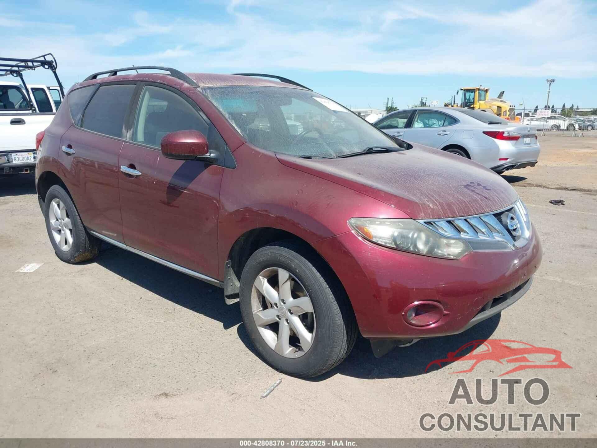 NISSAN MURANO 2010 - JN8AZ1MW8AW107444