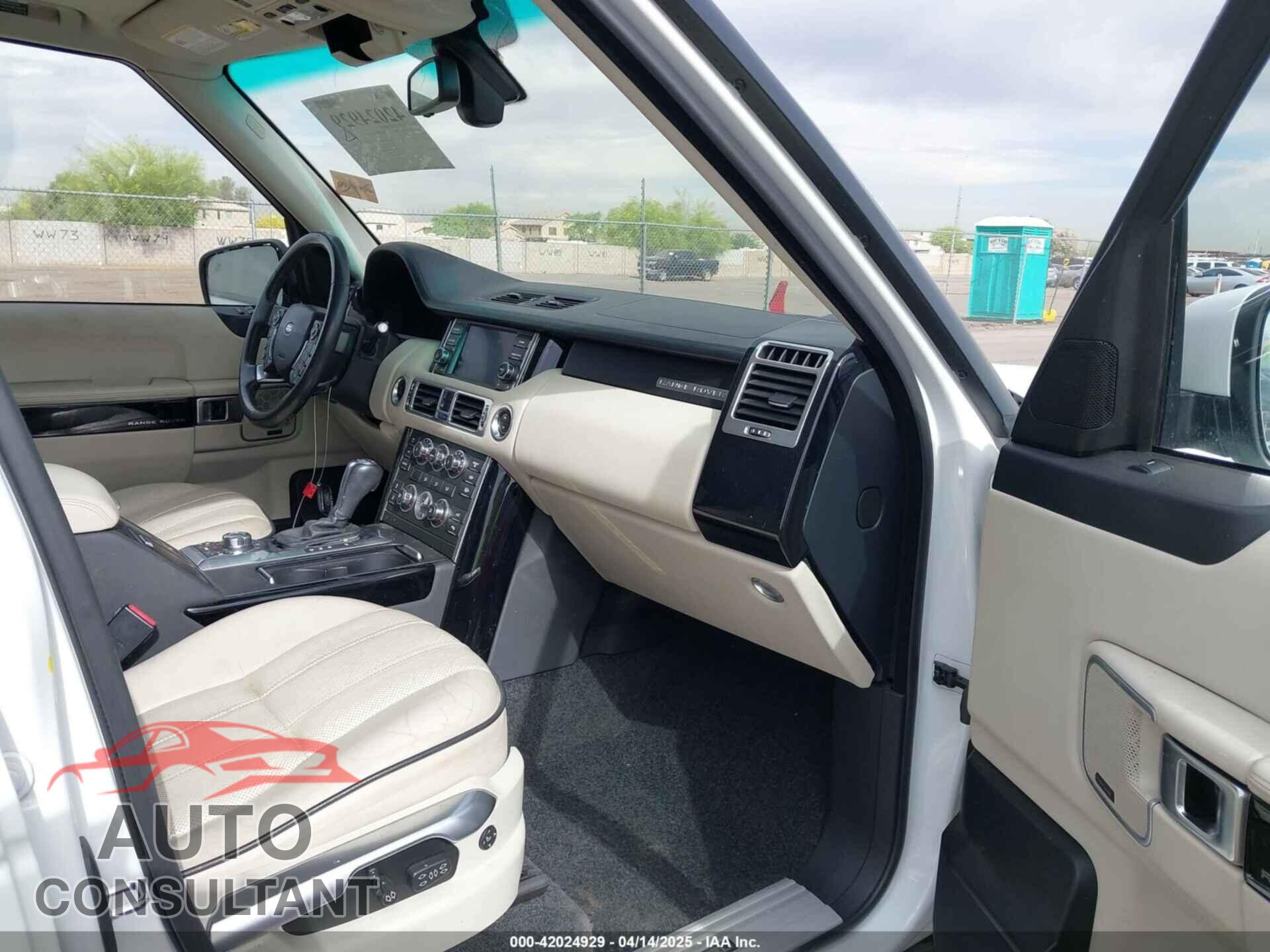 LAND ROVER RANGE ROVER 2012 - SALMF1E48CA387325