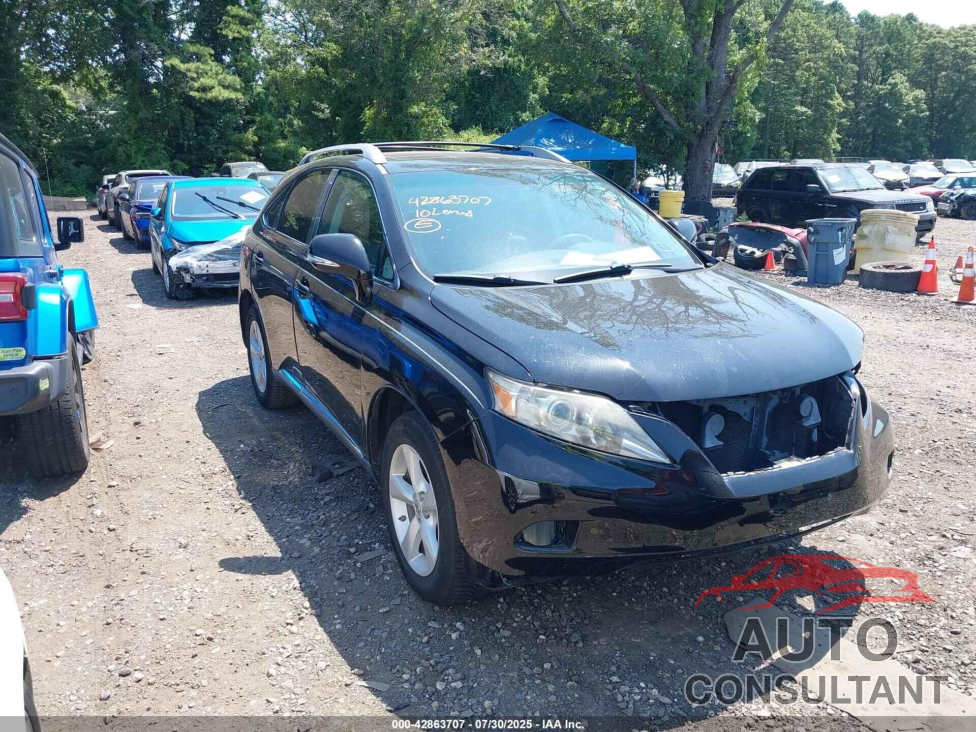 LEXUS RX 350 2010 - 2T2BK1BA3AC001502