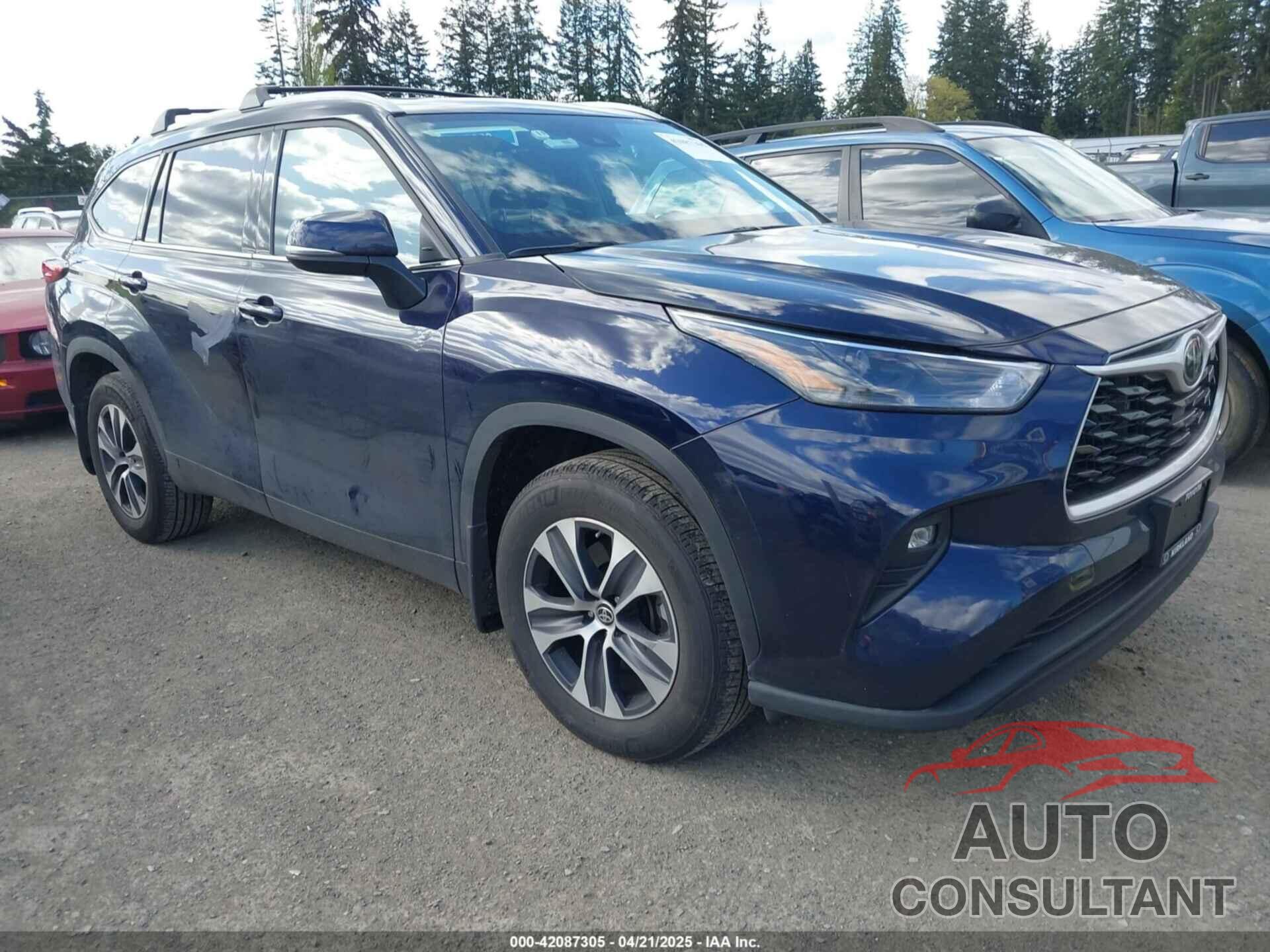 TOYOTA HIGHLANDER 2022 - 5TDGZRBH8NS587449