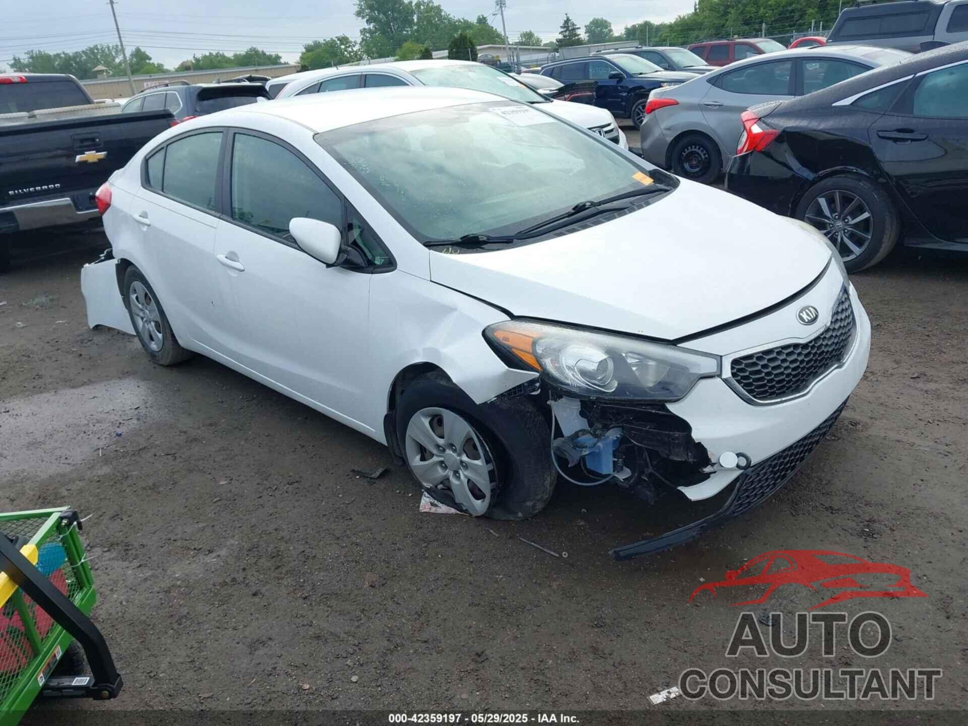KIA FORTE 2016 - KNAFK4A69G5501459