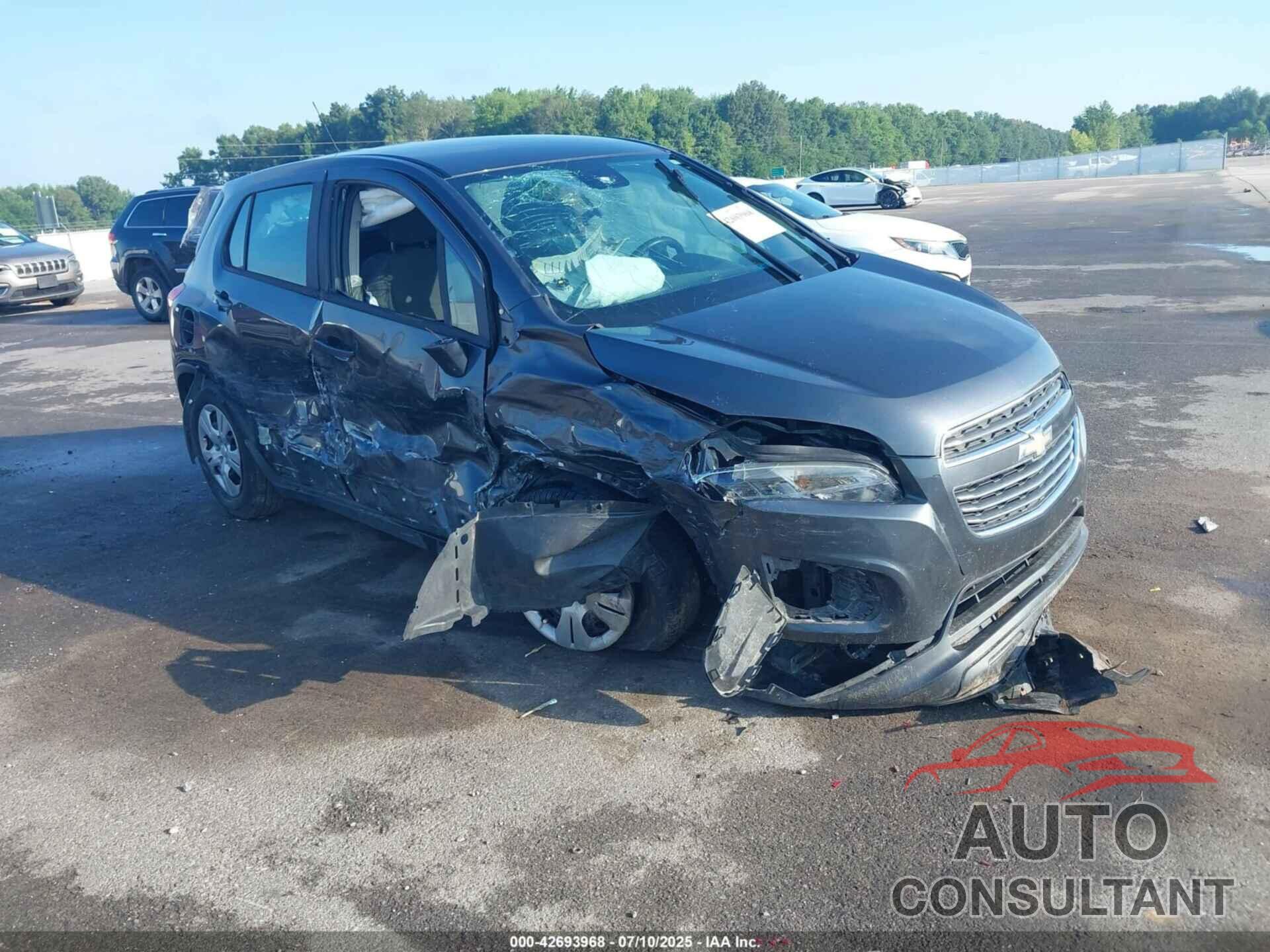 CHEVROLET TRAX 2016 - 3GNCJKSB9GL274080
