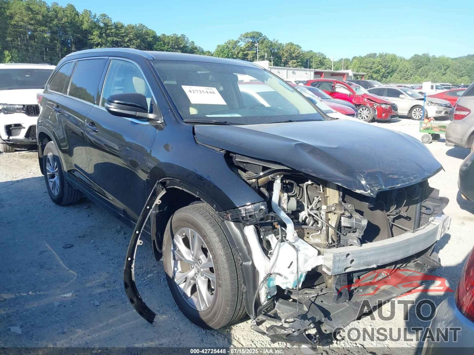 TOYOTA HIGHLANDER 2014 - 5TDKKRFH6ES025106
