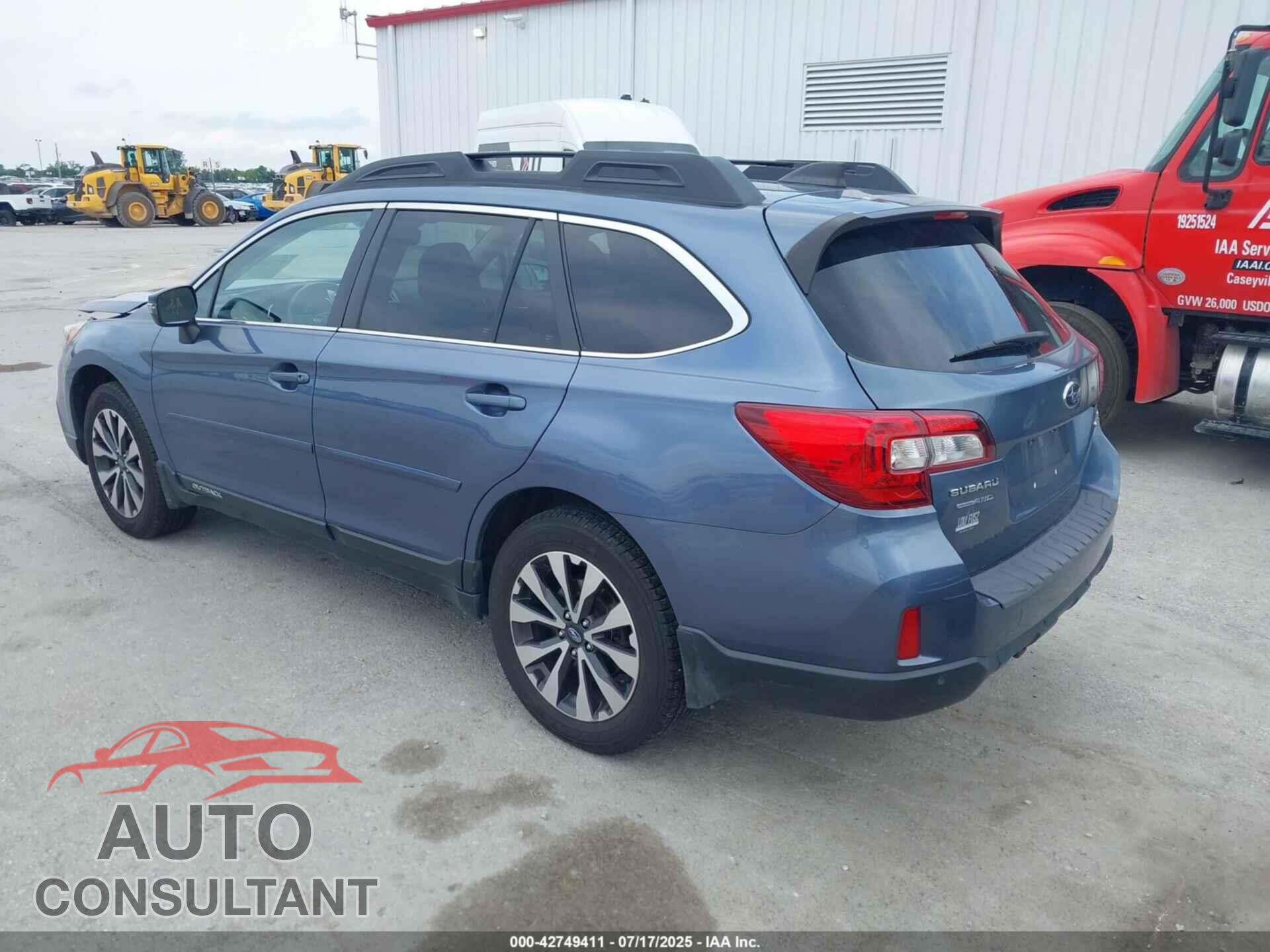 SUBARU OUTBACK 2017 - 4S4BSANC2H3216384