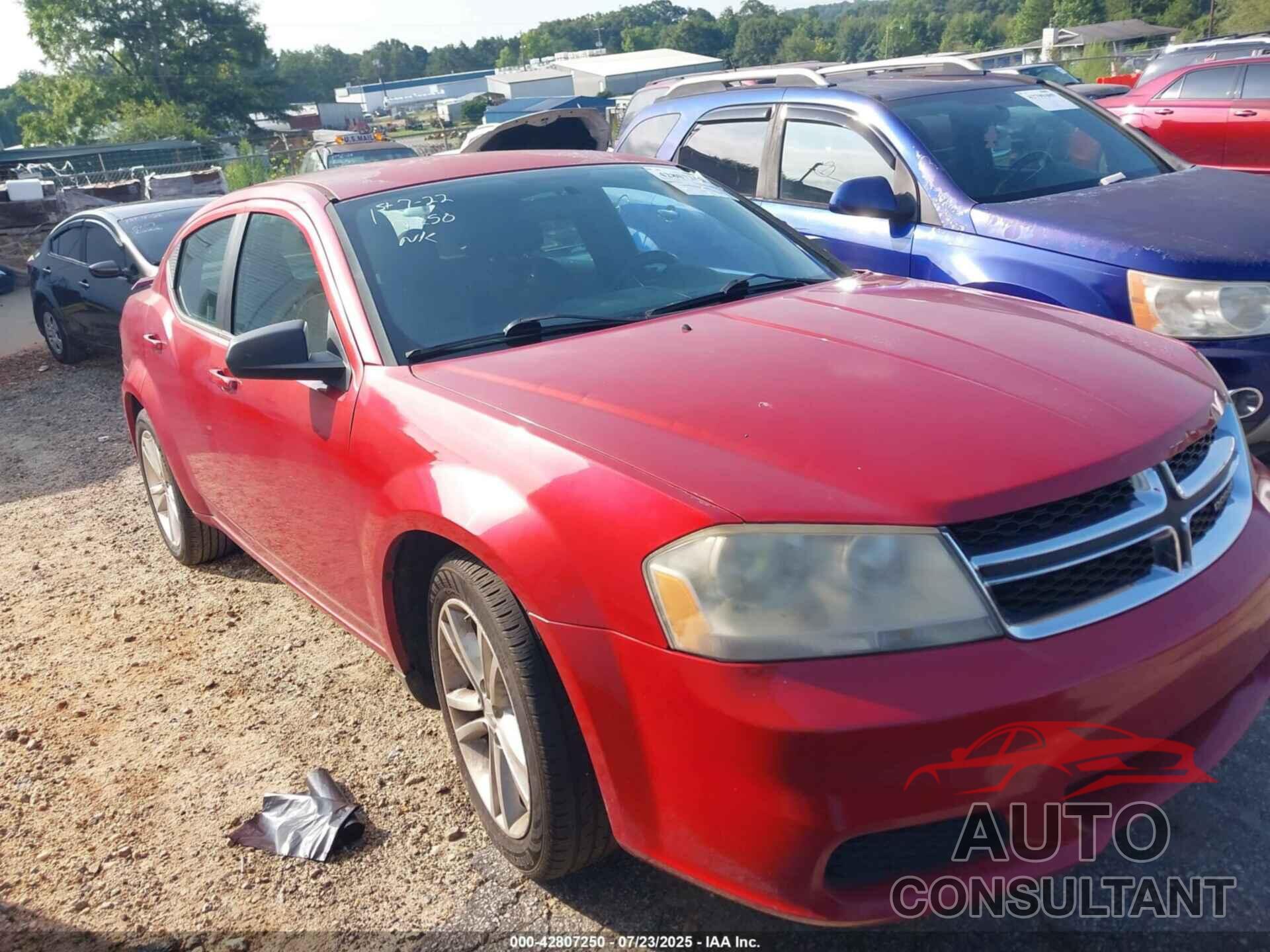 DODGE AVENGER 2012 - 1C3CDZAG7CN270971