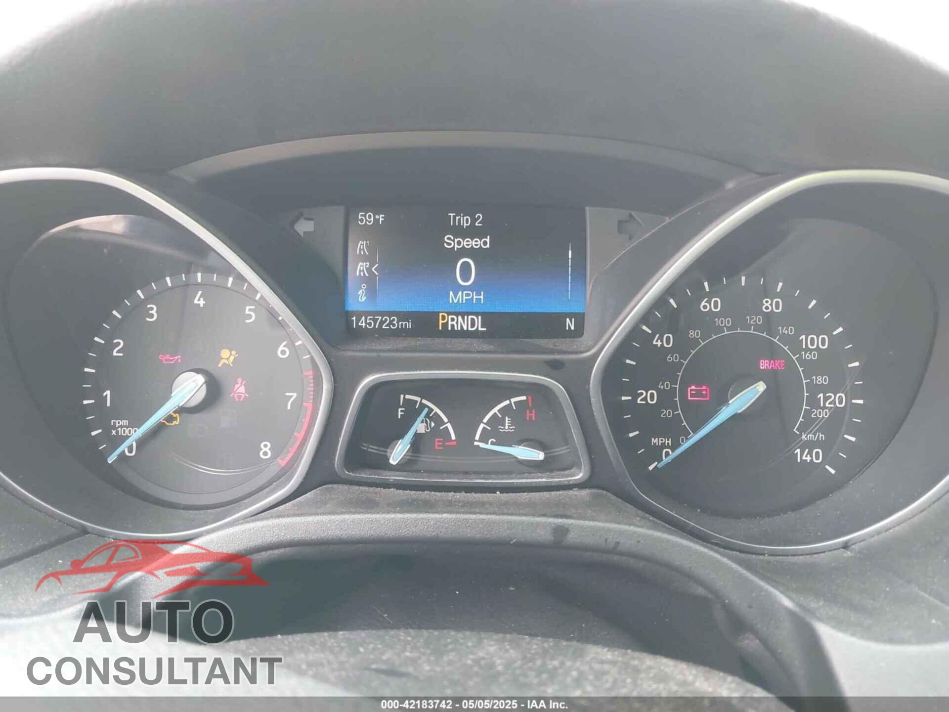 FORD FOCUS 2017 - 1FADP3F2XHL291050
