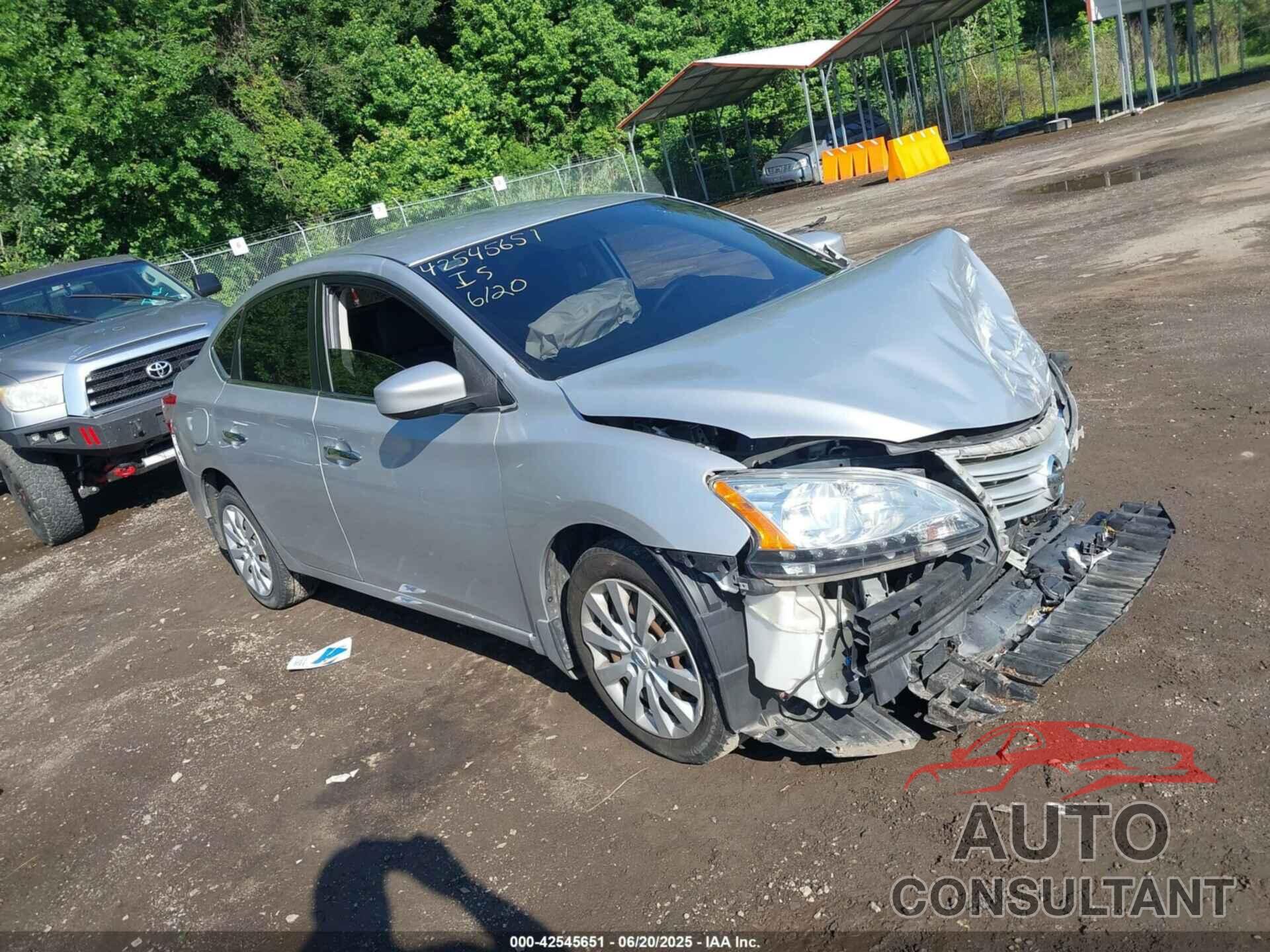 NISSAN SENTRA 2015 - 3N1AB7AP5FY252279
