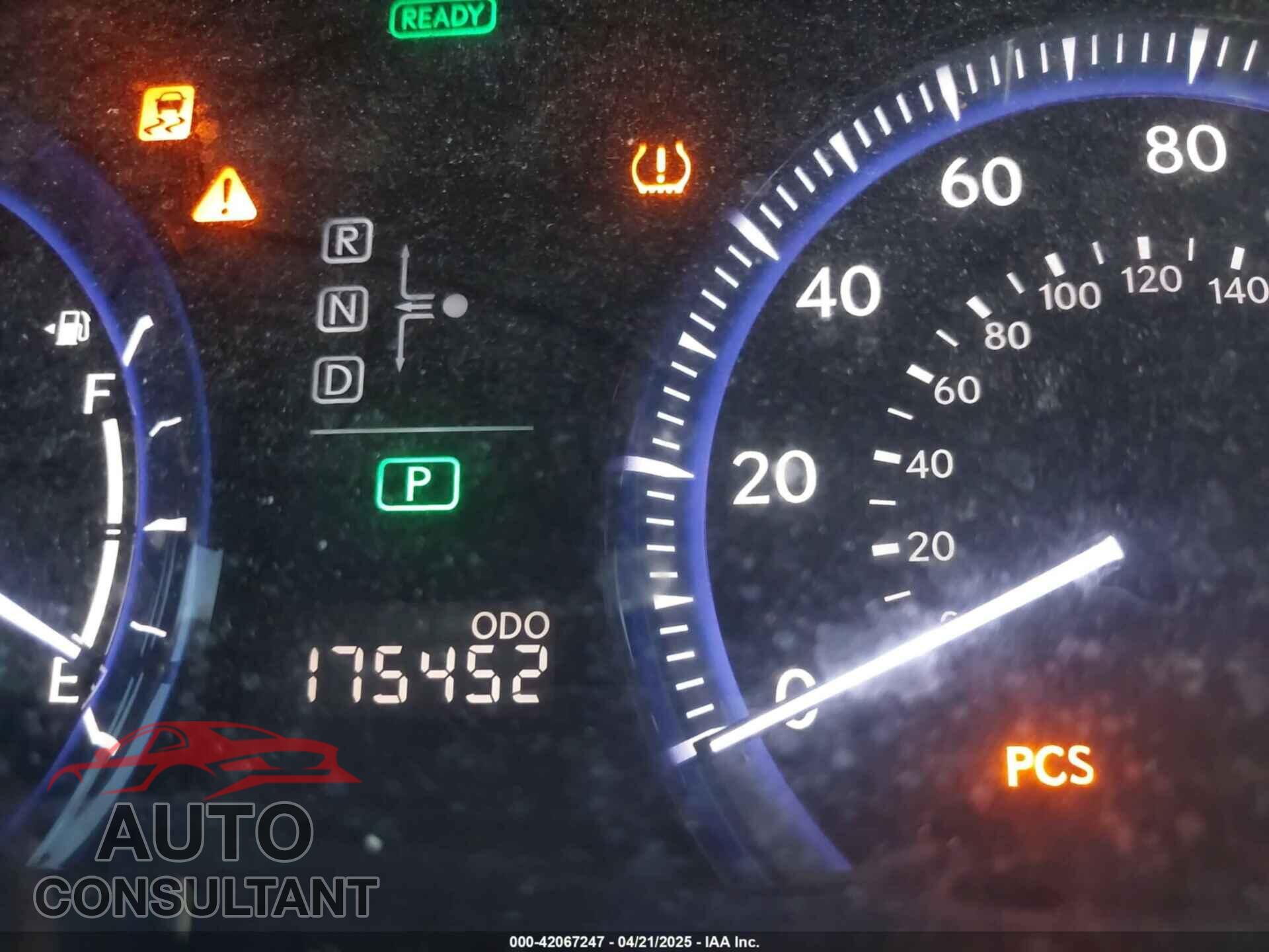 LEXUS HS 250H 2010 - JTHBB1BAXA2000929