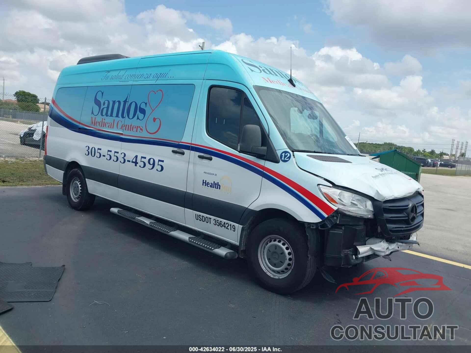 MERCEDES-BENZ SPRINTER 2500 2019 - WDZPF1CD1KP087225