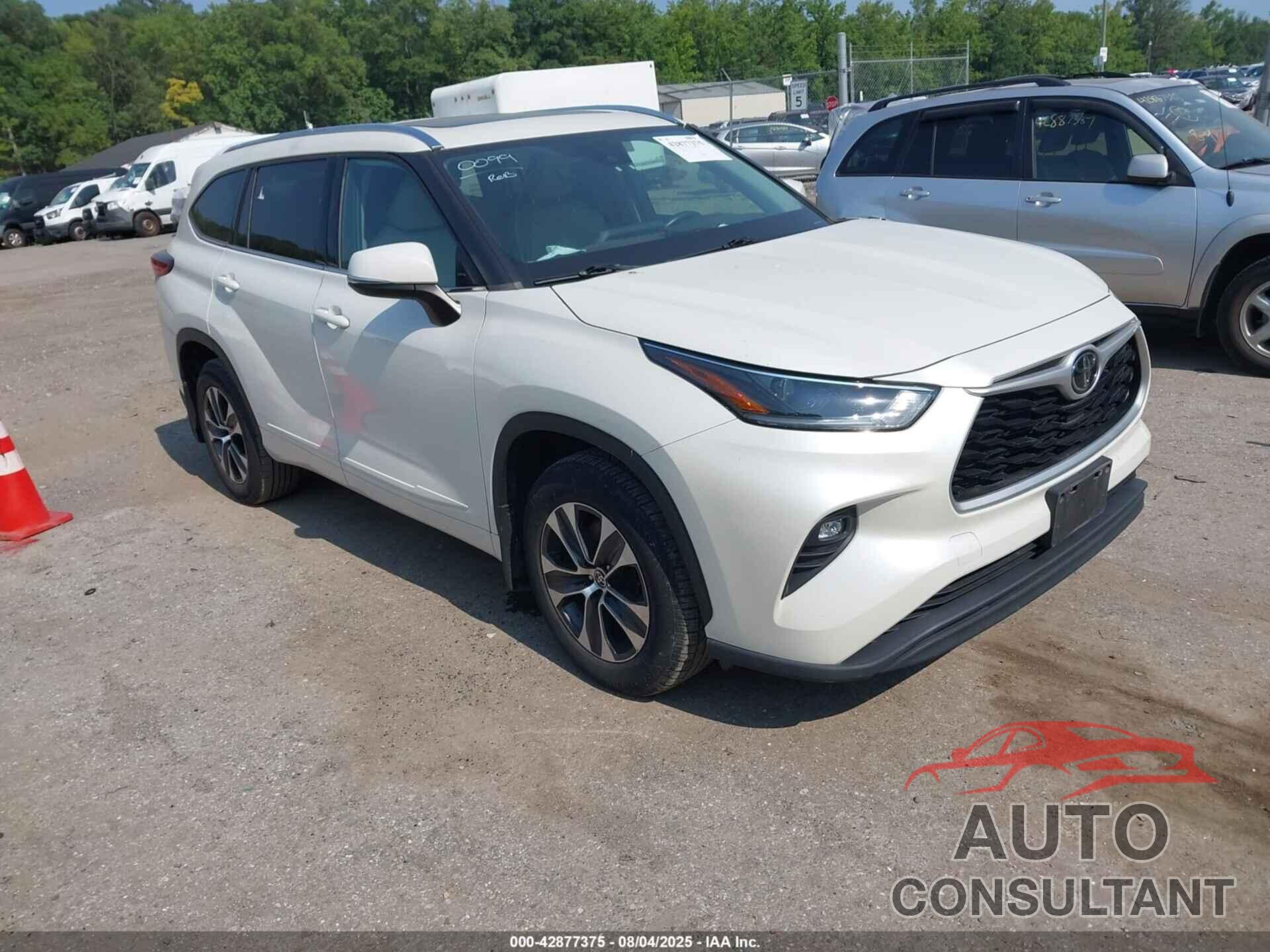 TOYOTA HIGHLANDER 2021 - 5TDHZRBH1MS538161