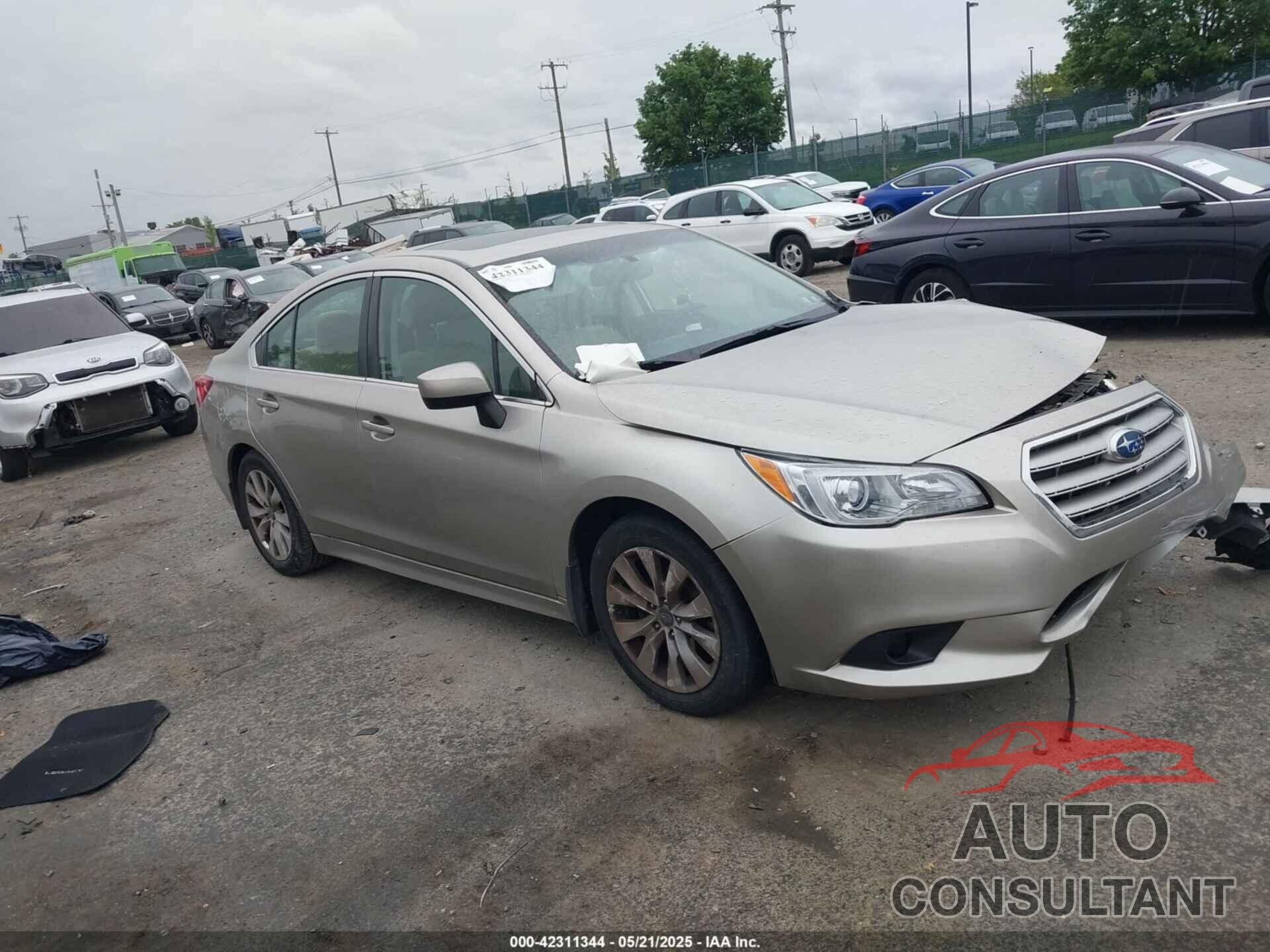 SUBARU LEGACY 2016 - 4S3BNAD69G3038575