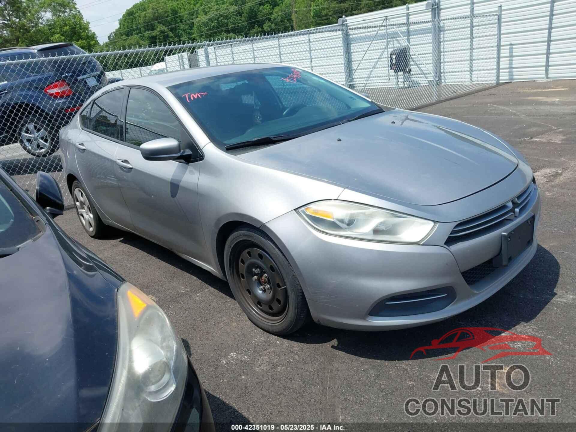 DODGE DART 2016 - 1C3CDFAA5GD592224