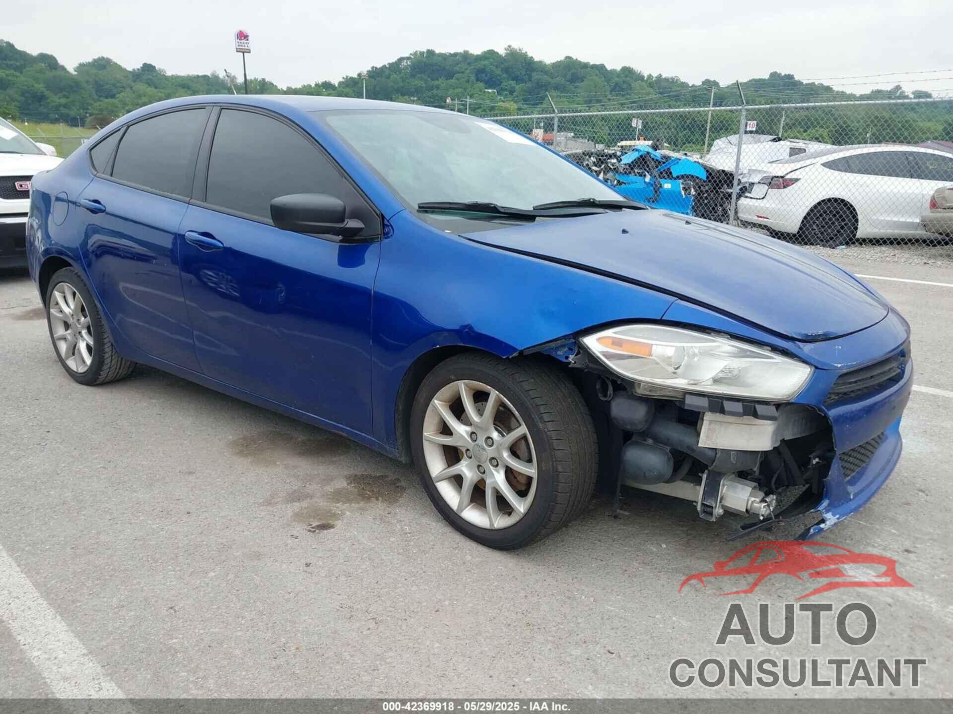 DODGE DART 2013 - 1C3CDFBA7DD318386