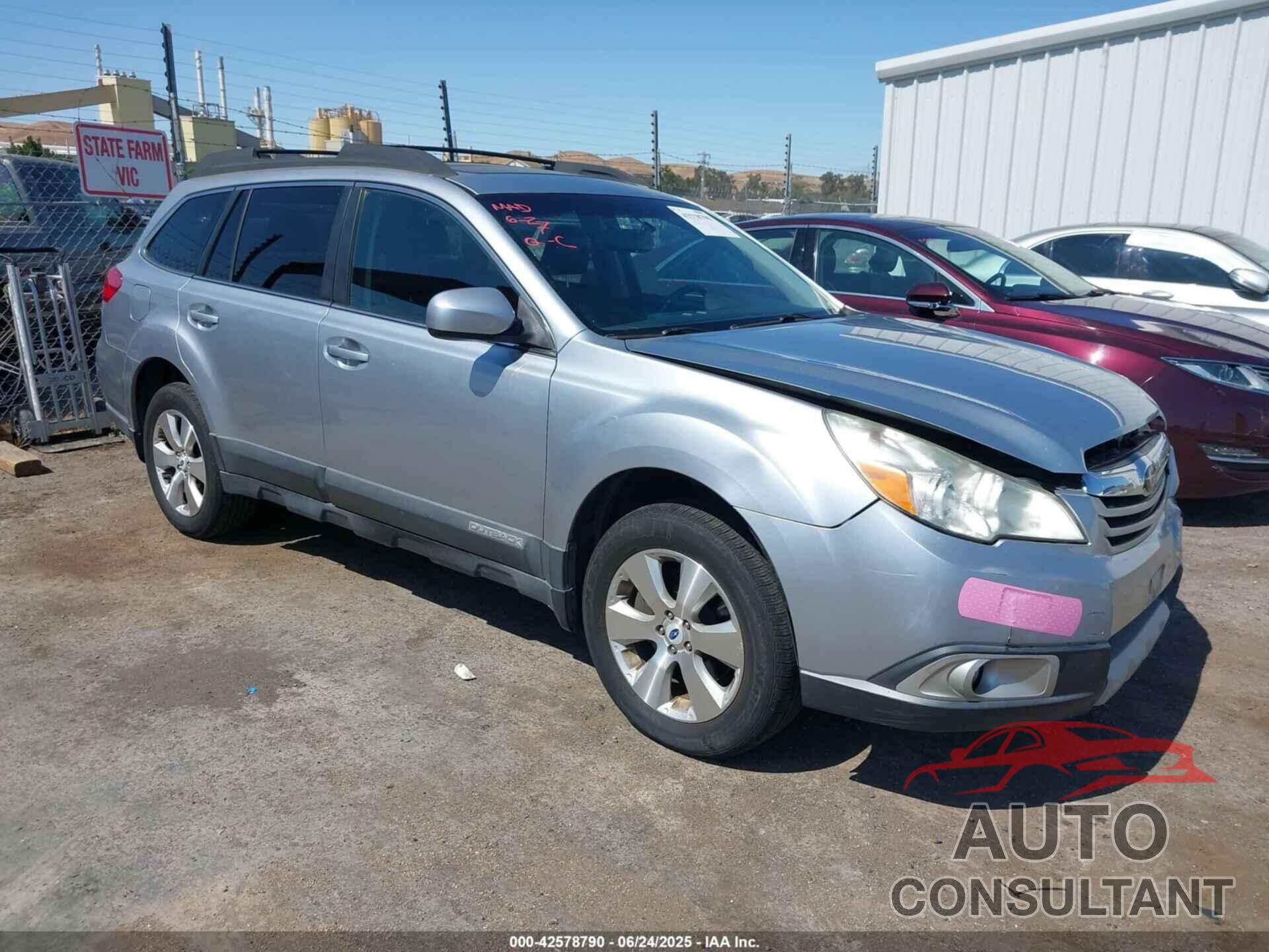SUBARU OUTBACK 2012 - 4S4BRDKC6C2250697