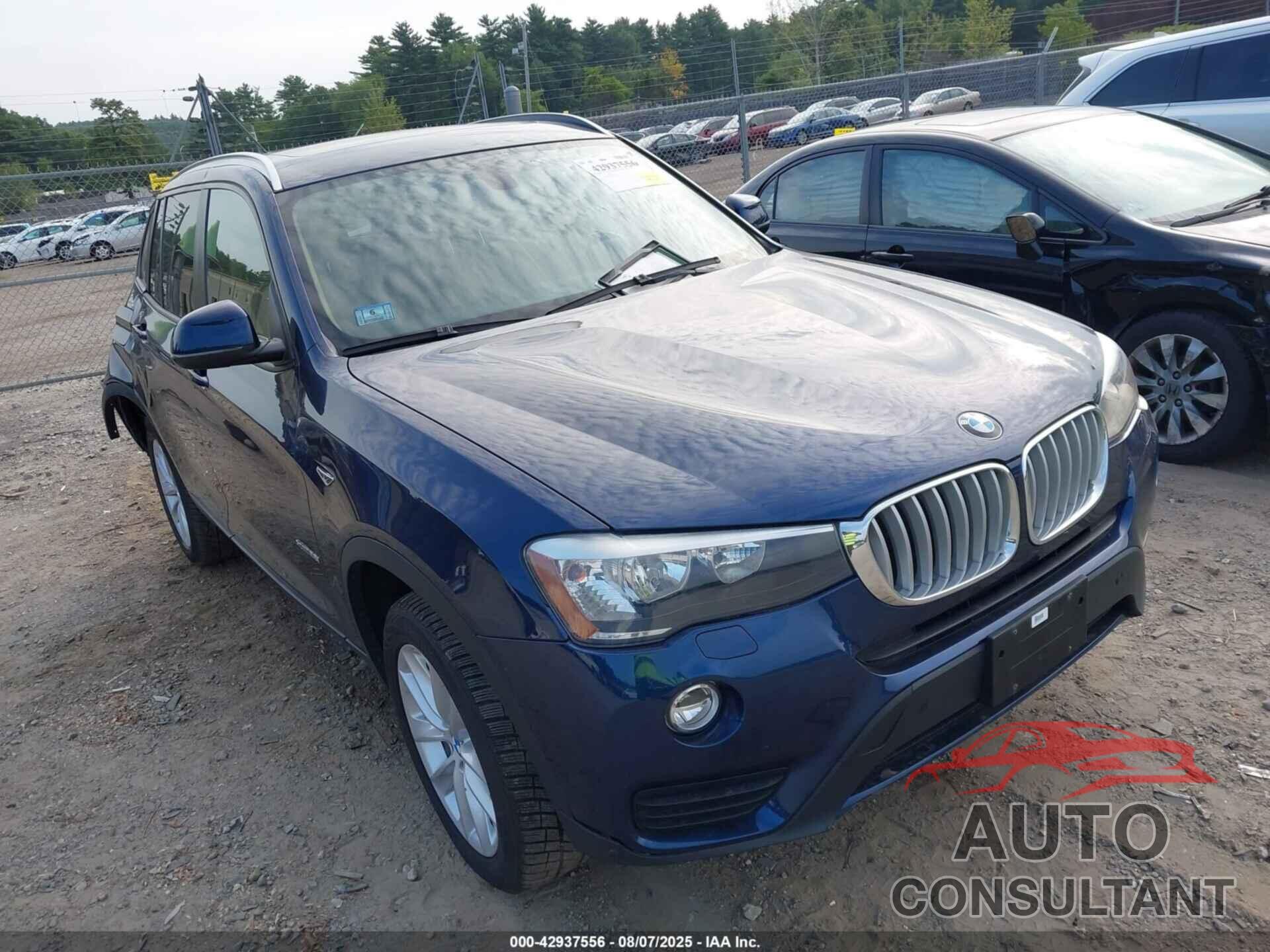 BMW X3 2017 - 5UXWX9C3XH0W70889